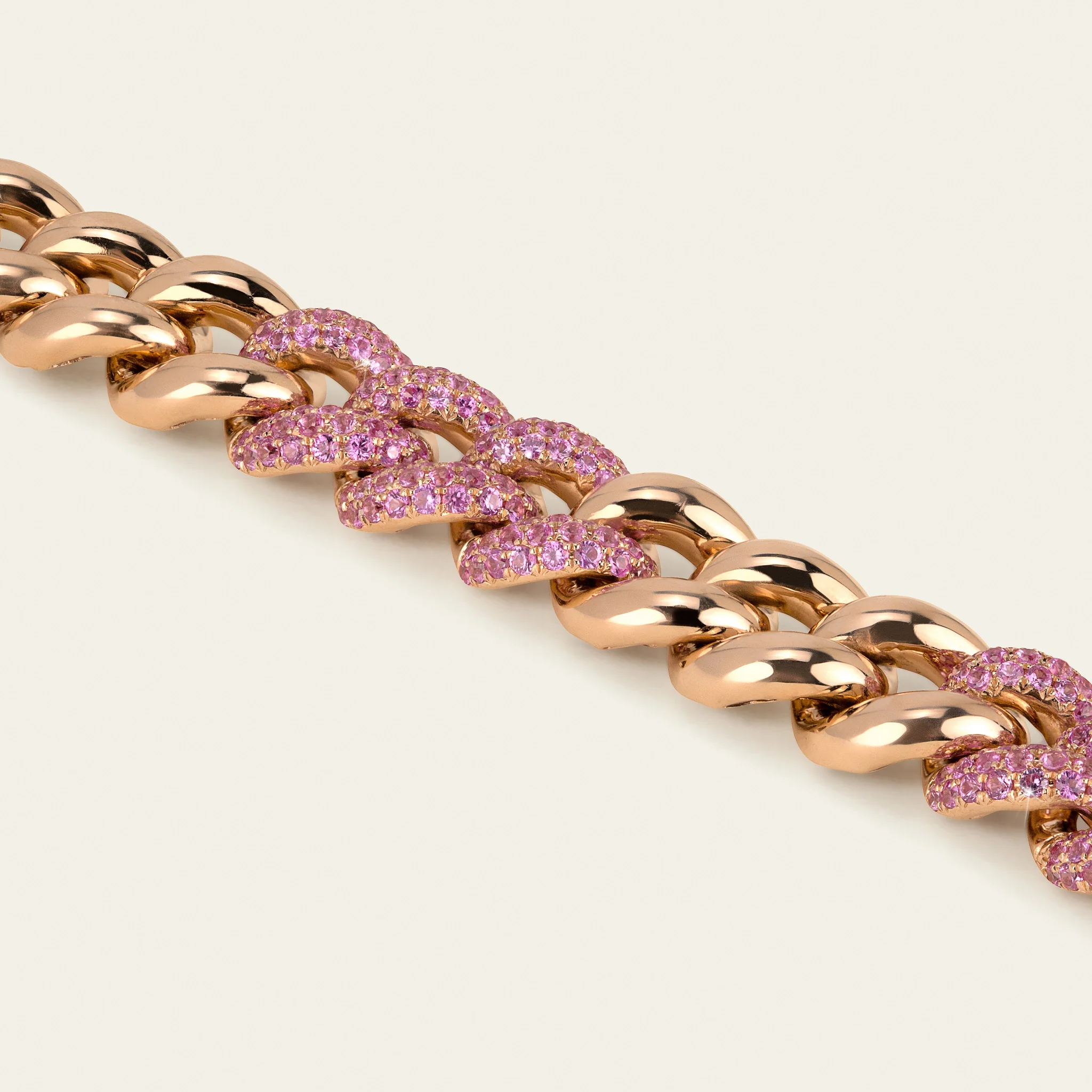 ジェイコブ キューバン・リンク コレクション ローズゴールド ブレスレット