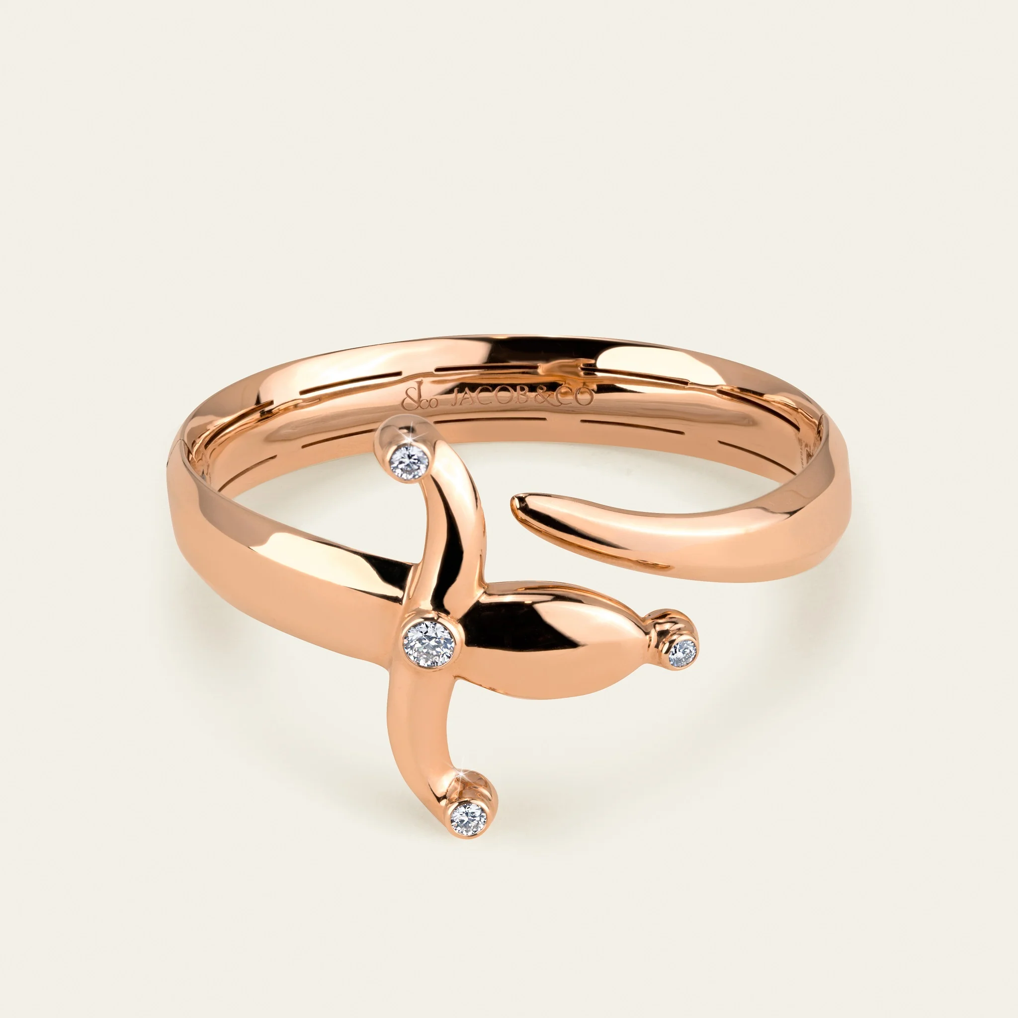 Jacob & Co. エスパーダ ダイヤモンド バングル 18Kローズゴールド