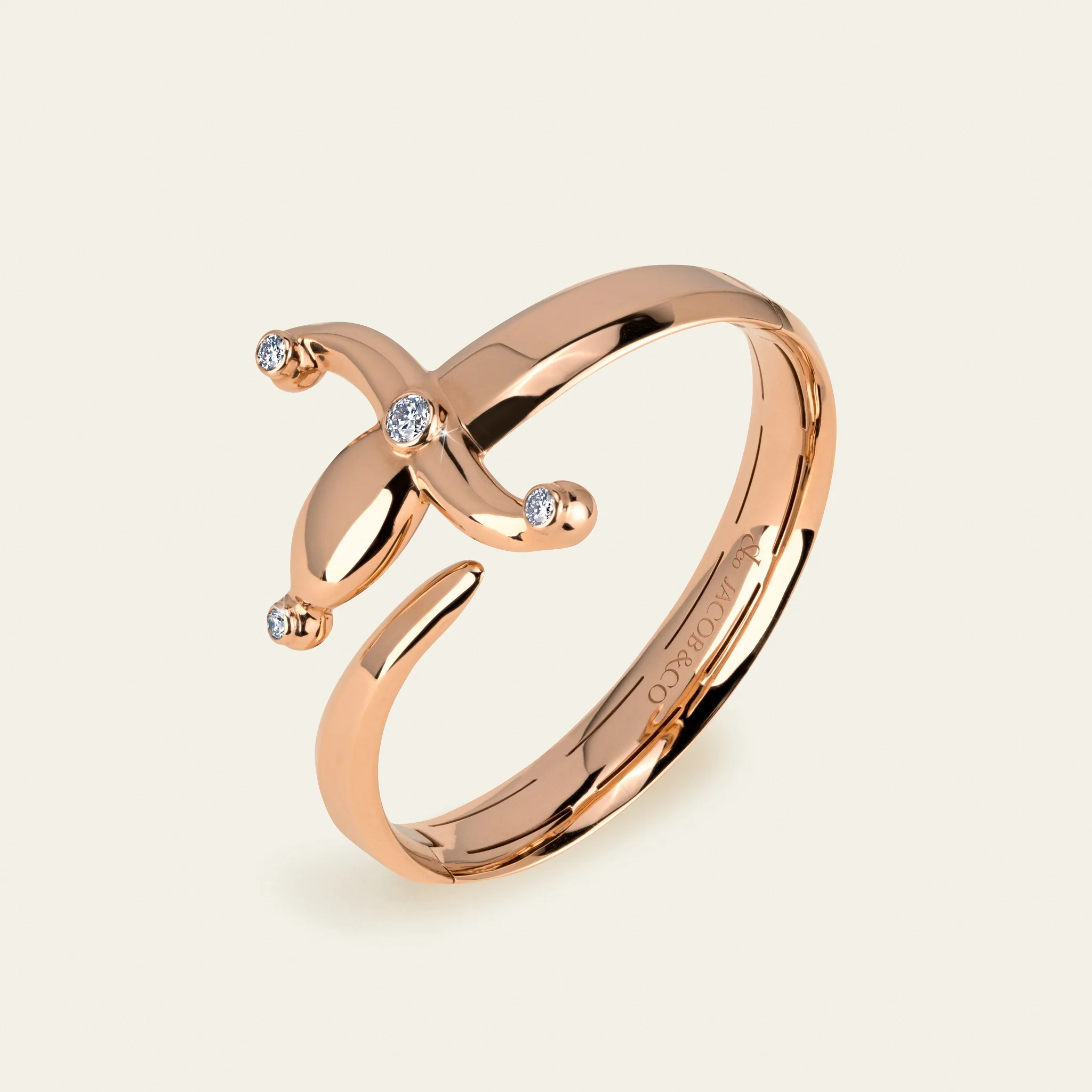 ジェイコブ エスパーダ バングル 18KRG 手元コーディネート