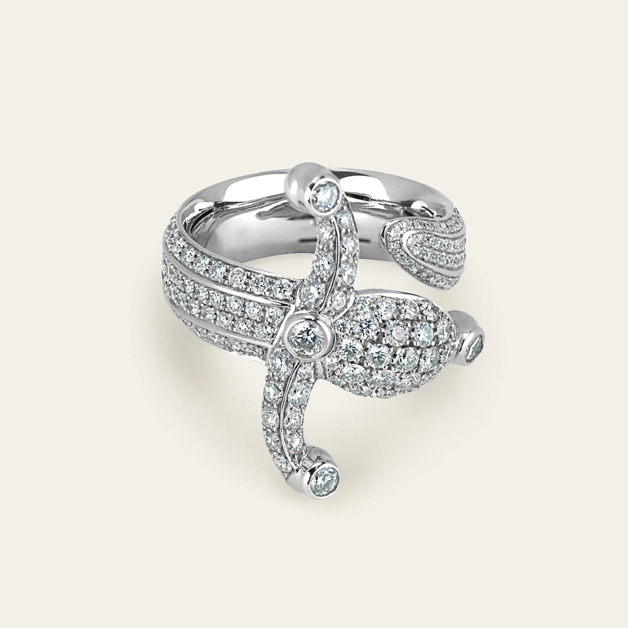 Jacob & Co. エスパーダ ダイヤモンド リング 18Kホワイトゴールド