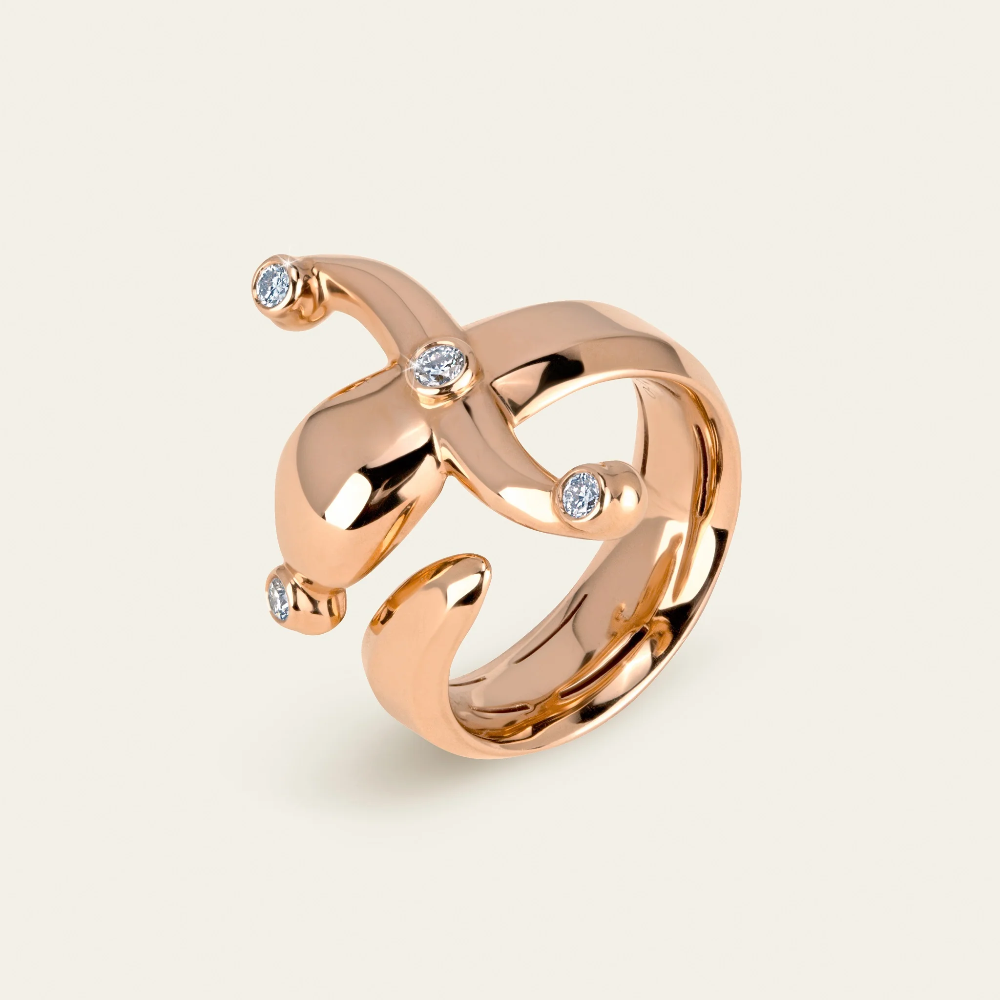 ジェイコブ エスパーダ リング 18KRG 手元コーディネート写真