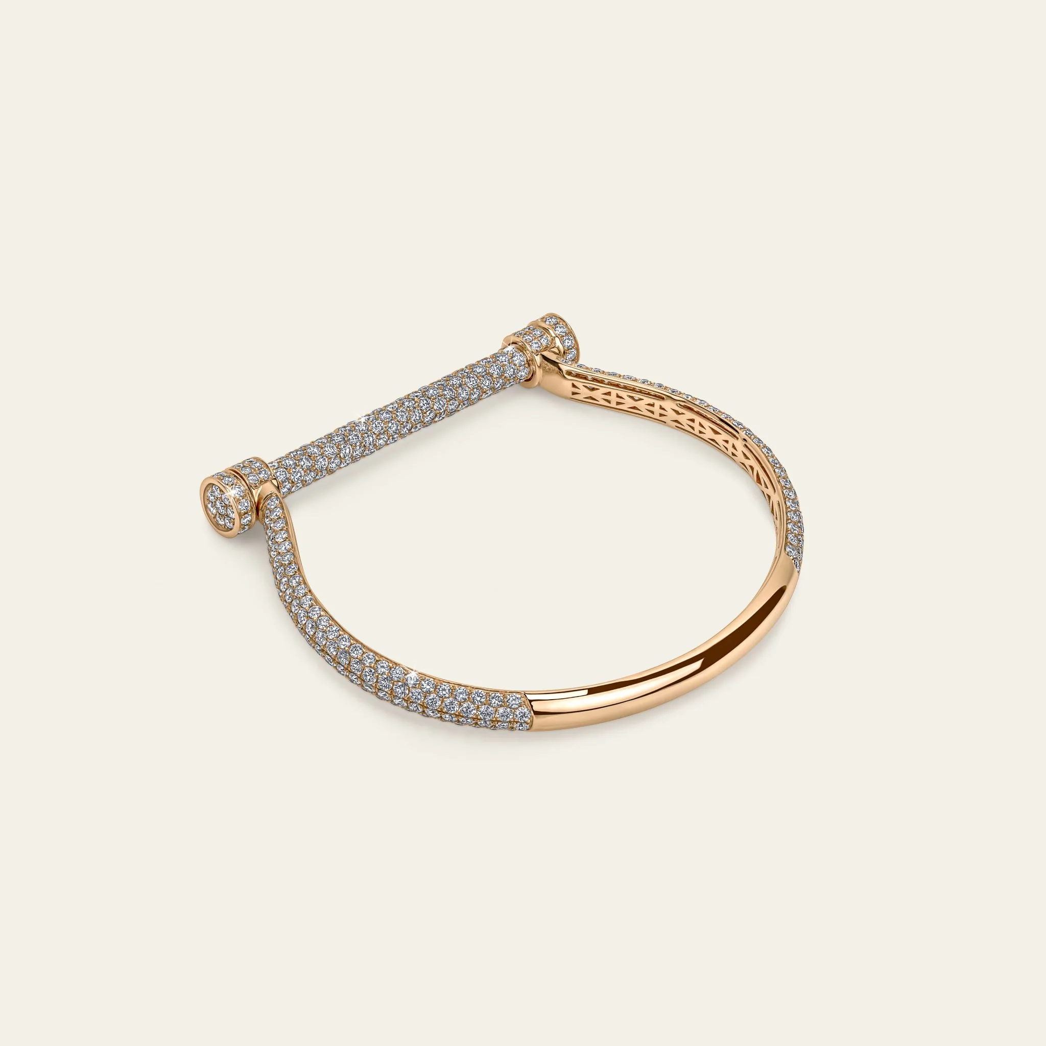 ジェイコブ エストリボ コレクション フルダイヤモンド ブレスレット 着用イメージ