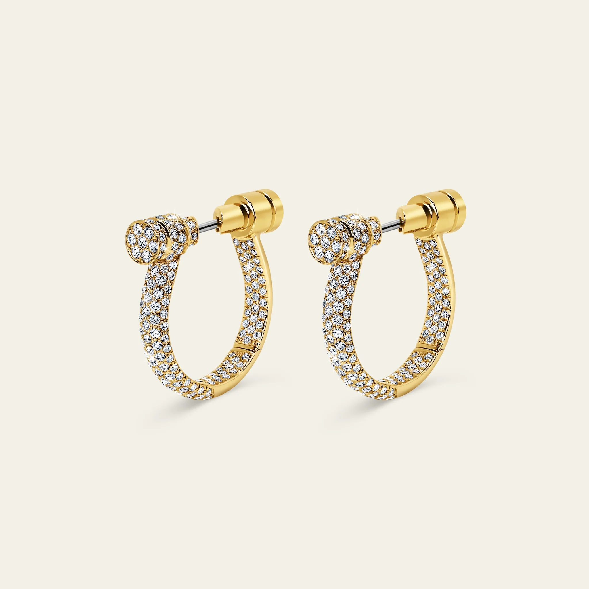 エストリボ ダイヤモンド パヴェセッティング イエローゴールド 詳細