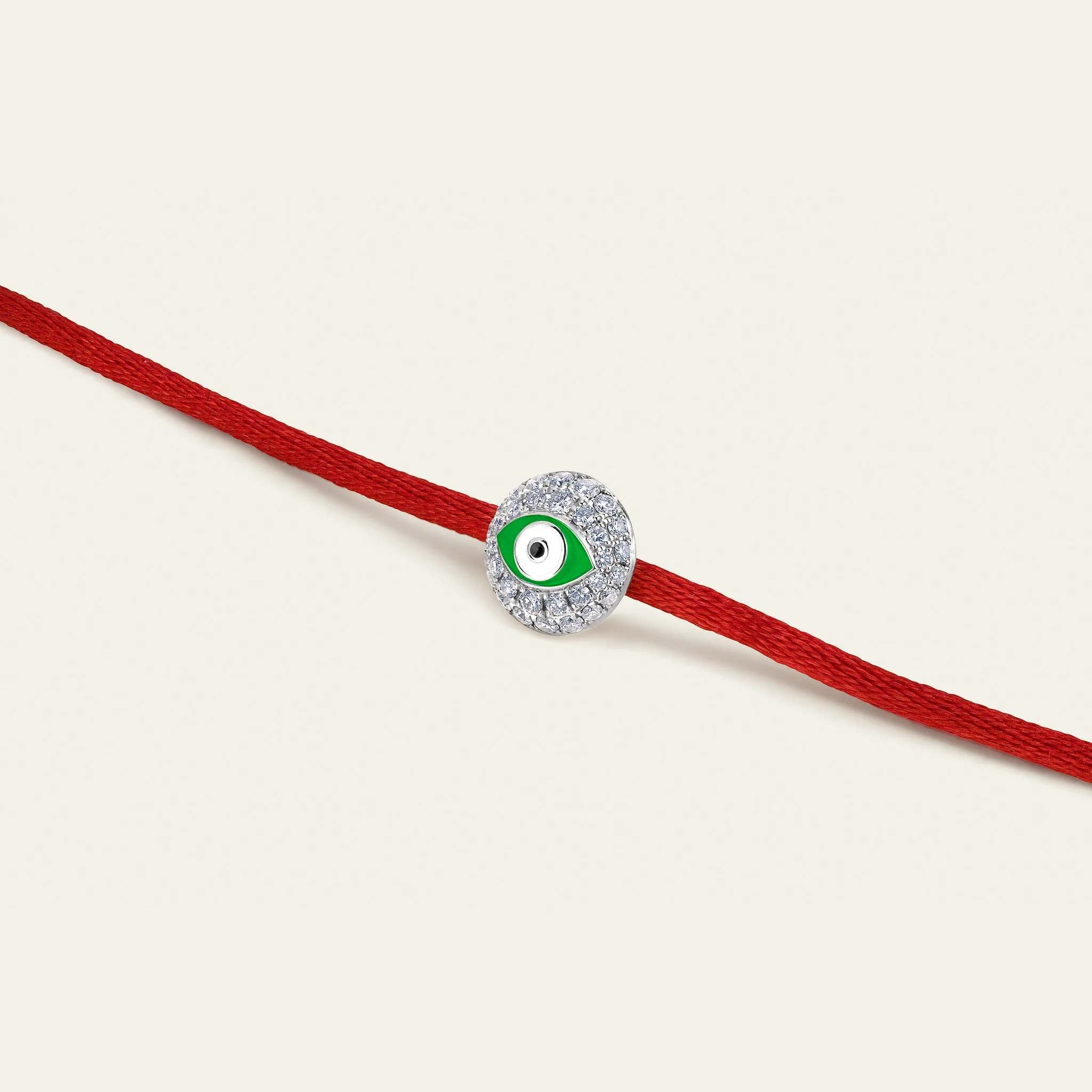 災いを払い幸運を呼ぶエビルアイ（緑の瞳）デザイン詳細