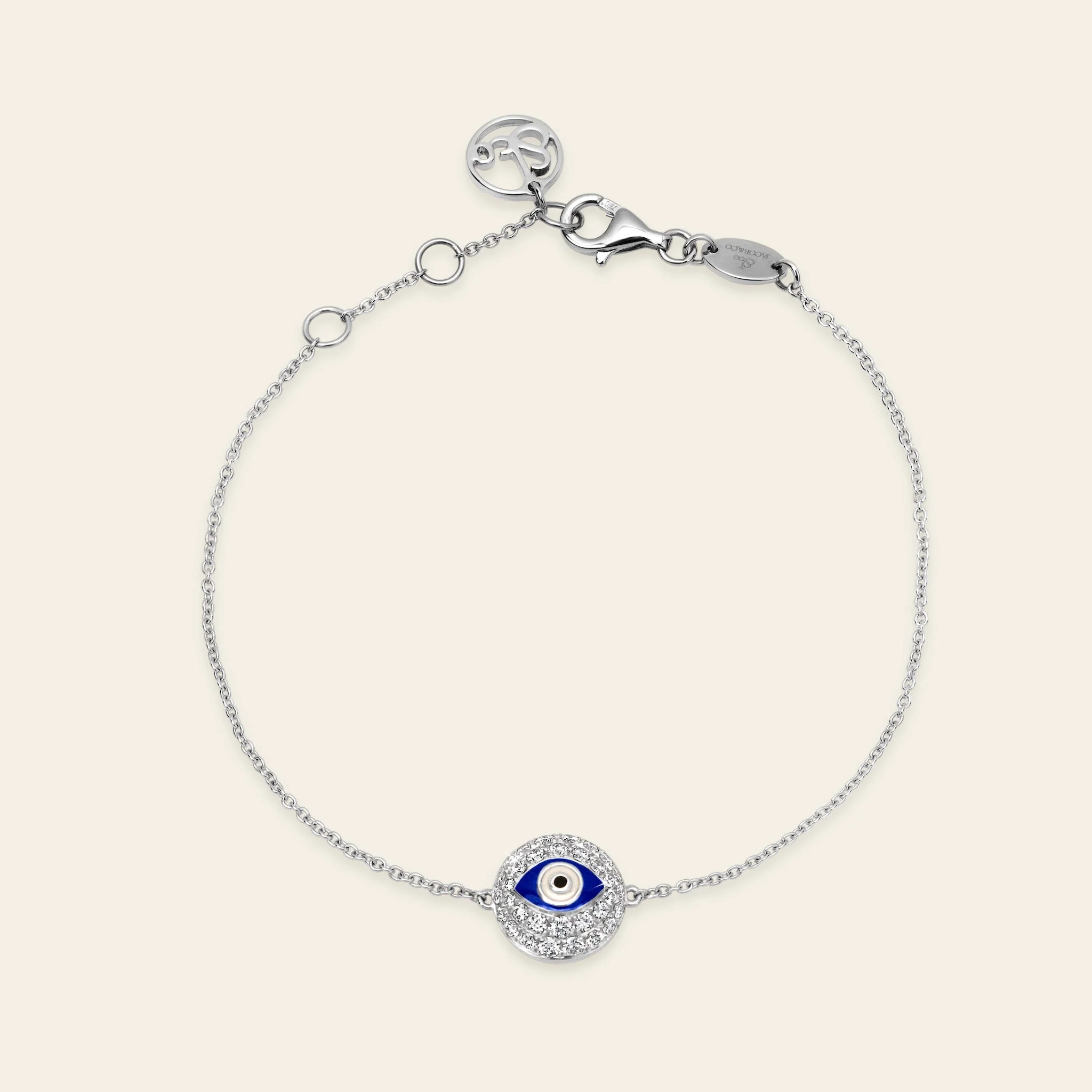Jacob & Co. エビル・アイ グリーンアイ ダイヤモンド ブレスレット 18Kローズゴールド