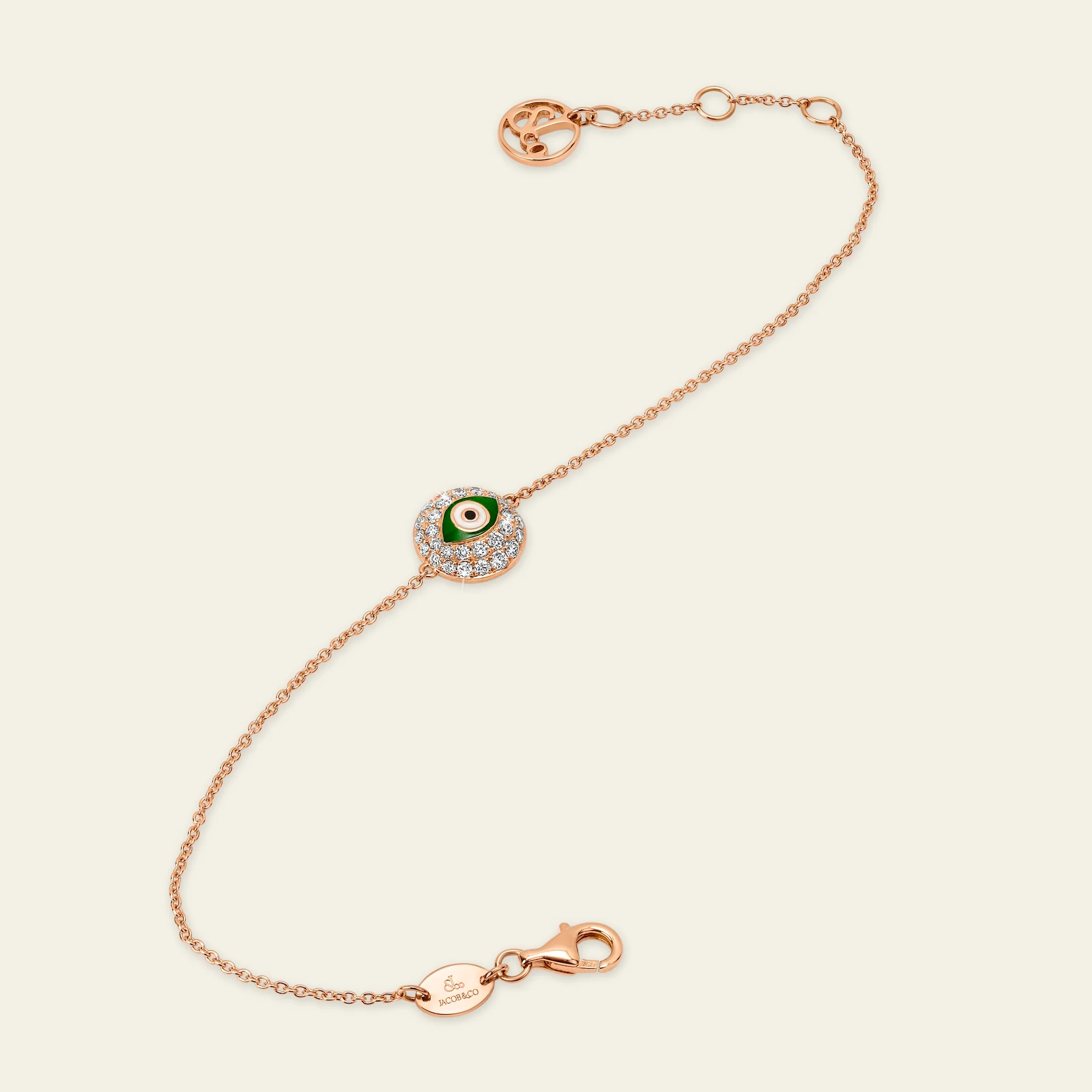 ジェイコブ エビル・アイ コレクション 18KRG ブレスレット 着用画像