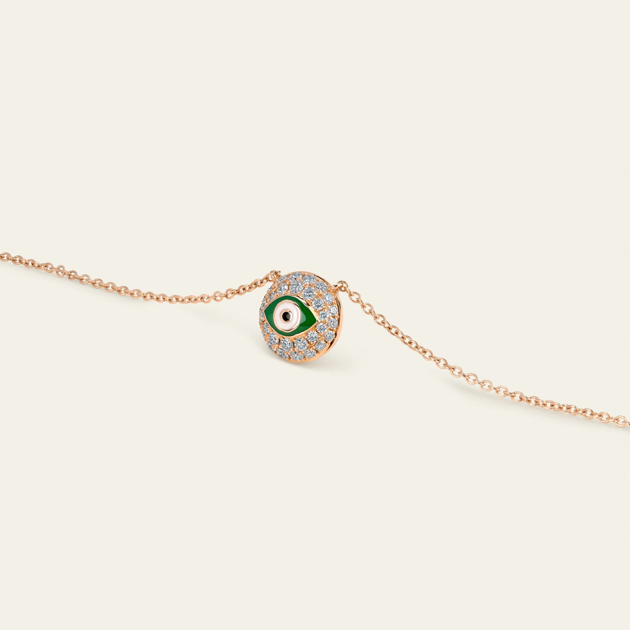 災いを払い幸運を呼ぶエビルアイ（緑の瞳）デザイン詳細