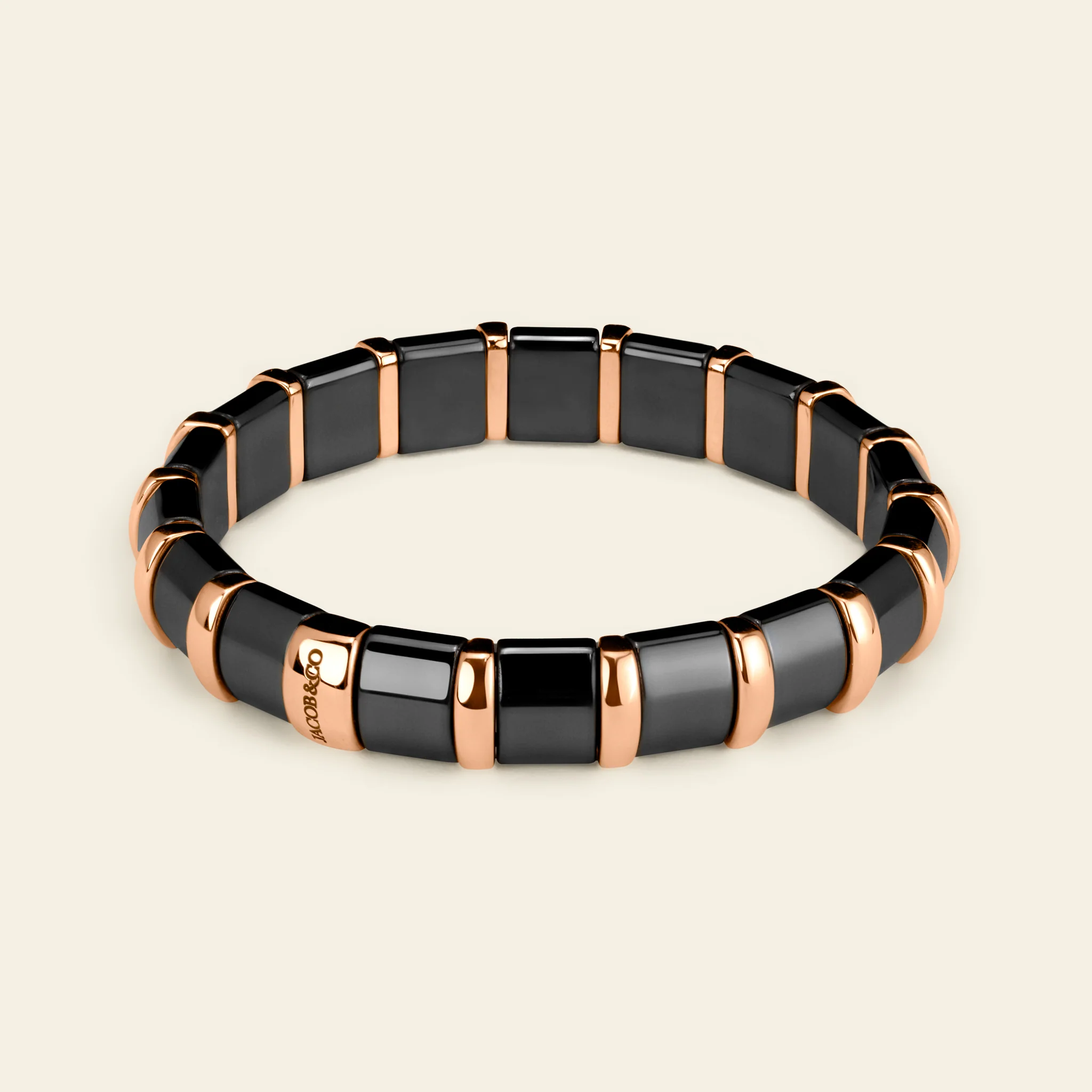 Jacob & Co. ヘマタイト ブレスレット 18Kローズゴールド