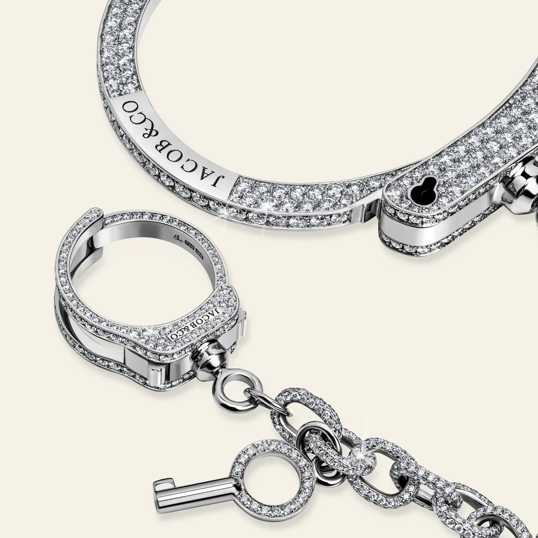 Jacob & Co. 18Kホワイトゴールド 全面ダイヤモンド ブレスレット