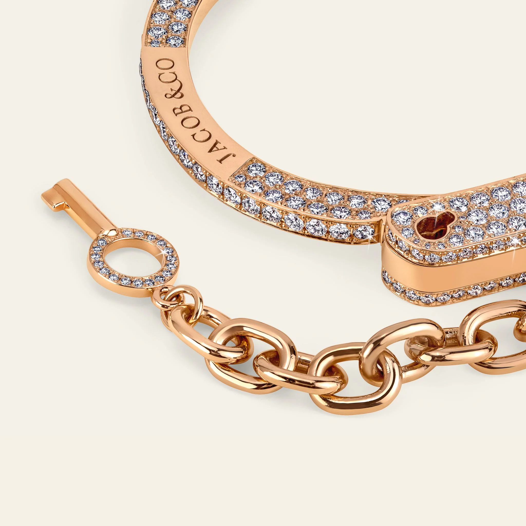 ラブ・ロックダウン 14.45ctダイヤモンド ブレスレット 着用イメージ