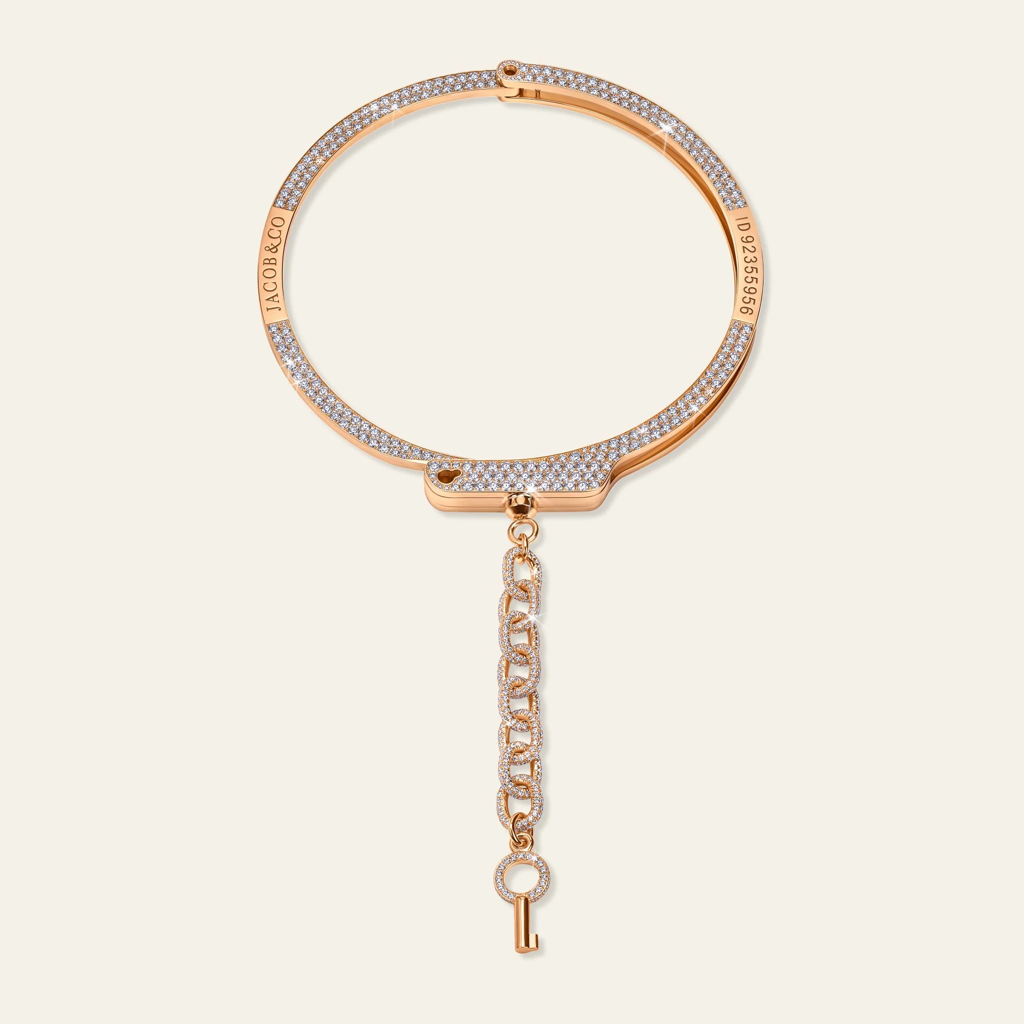 Jacob & Co. ラブ・ロックダウン ダイヤモンド チョーカー 18Kローズゴールド