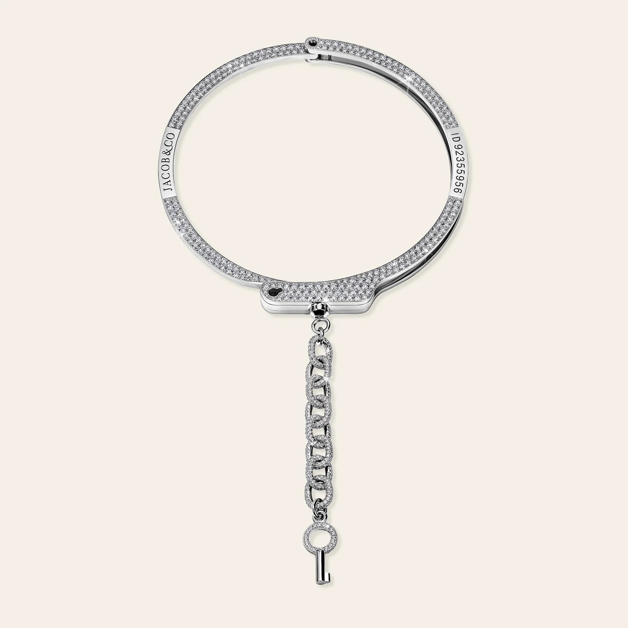 Jacob & Co. ラブ・ロックダウン ダイヤモンド チョーカー 18Kホワイトゴールド