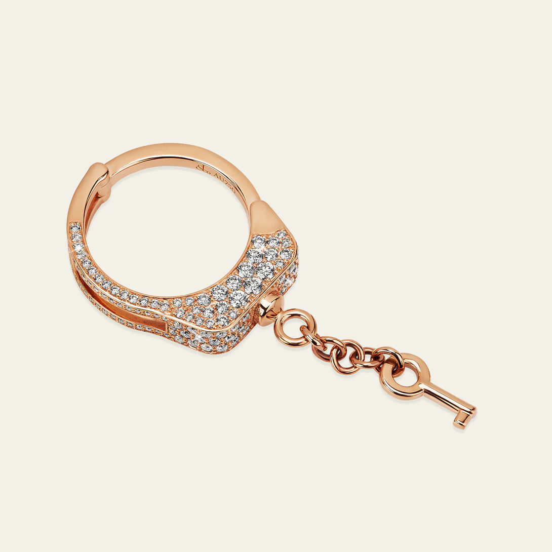 ラブ・ロックダウン ダイヤモンド リング 18KRG 145石のダイヤモンド 拡大詳細