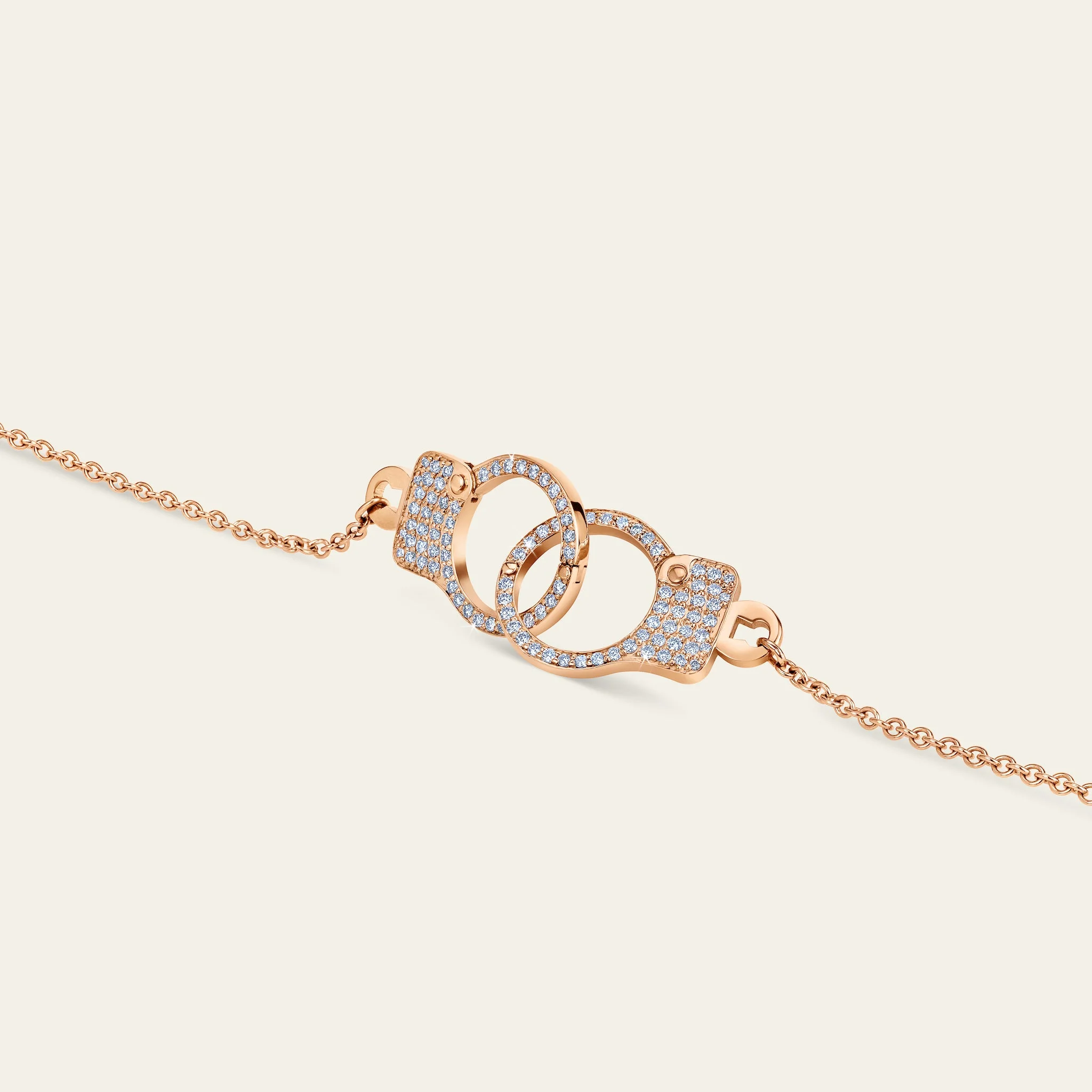 Jacob & Co. 18Kローズゴールド 鎖と錠前のデザイン