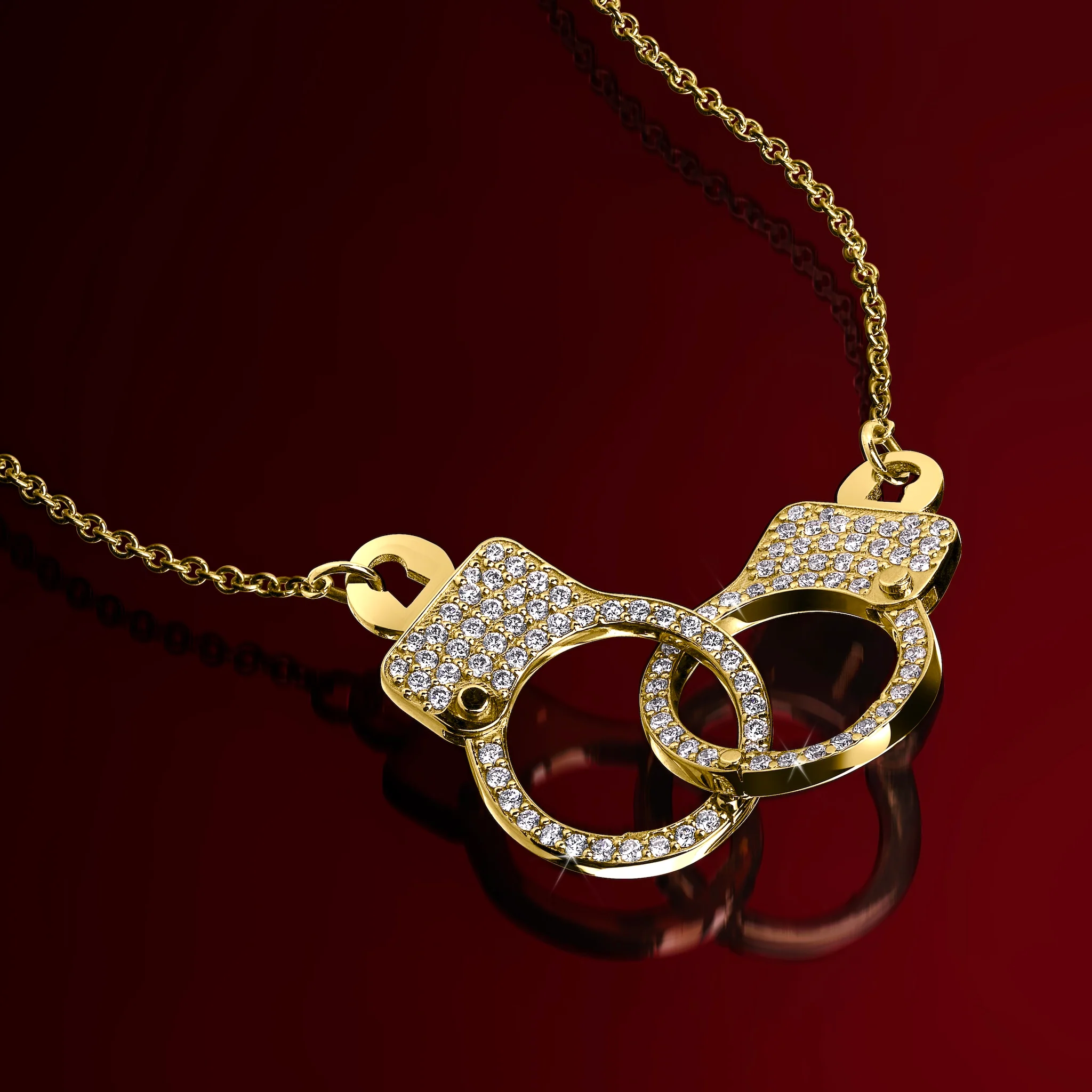 ラブ・ロックダウン ネックレス 留め具・ダイヤモンドディテール