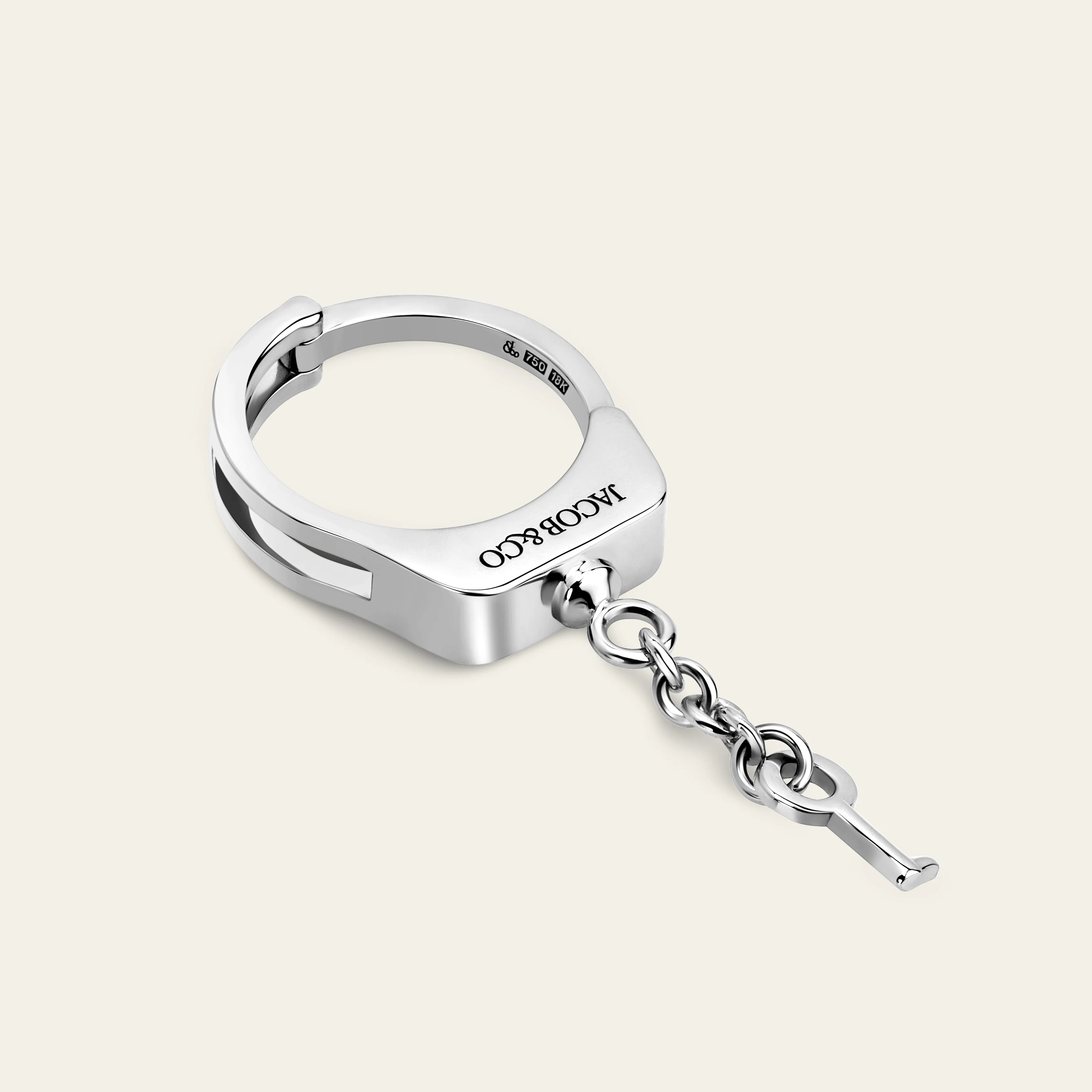 ラブ・ロックダウン リング 18KWG 拡大詳細