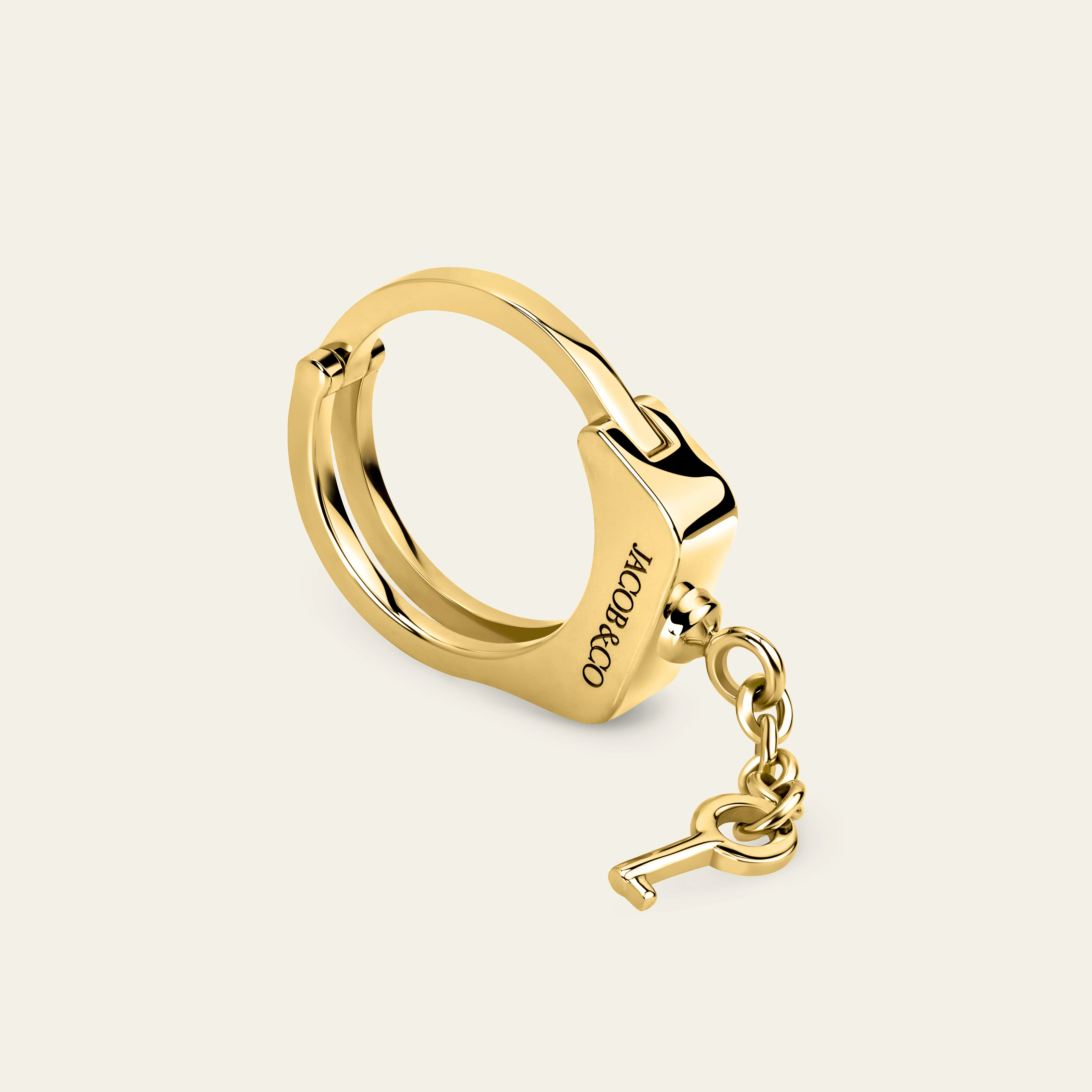 Jacob & Co. ラブ・ロックダウン リング 18Kイエローゴールド 正面