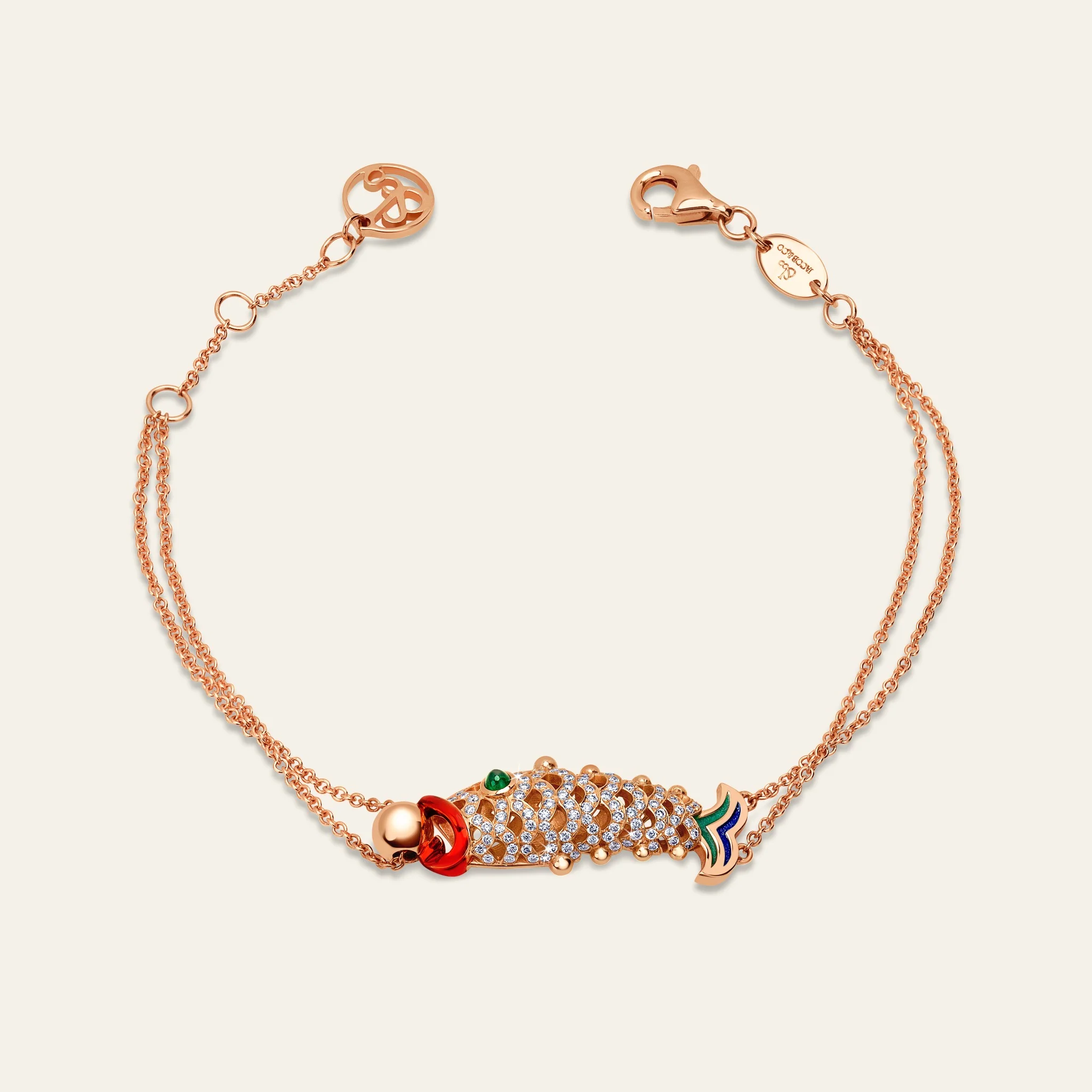 ジェイコブ ラッキー・ユー コレクション 鯉ブレスレット 着用画像