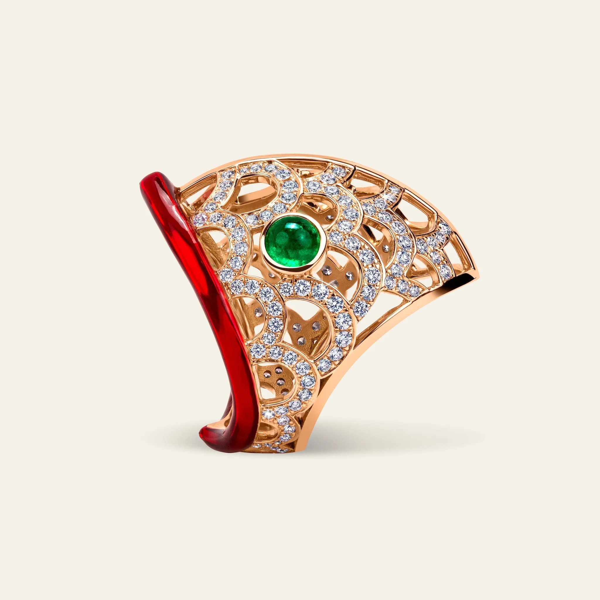 ジェイコブ ラッキー・ユー コレクション 鯉リング 着用画像