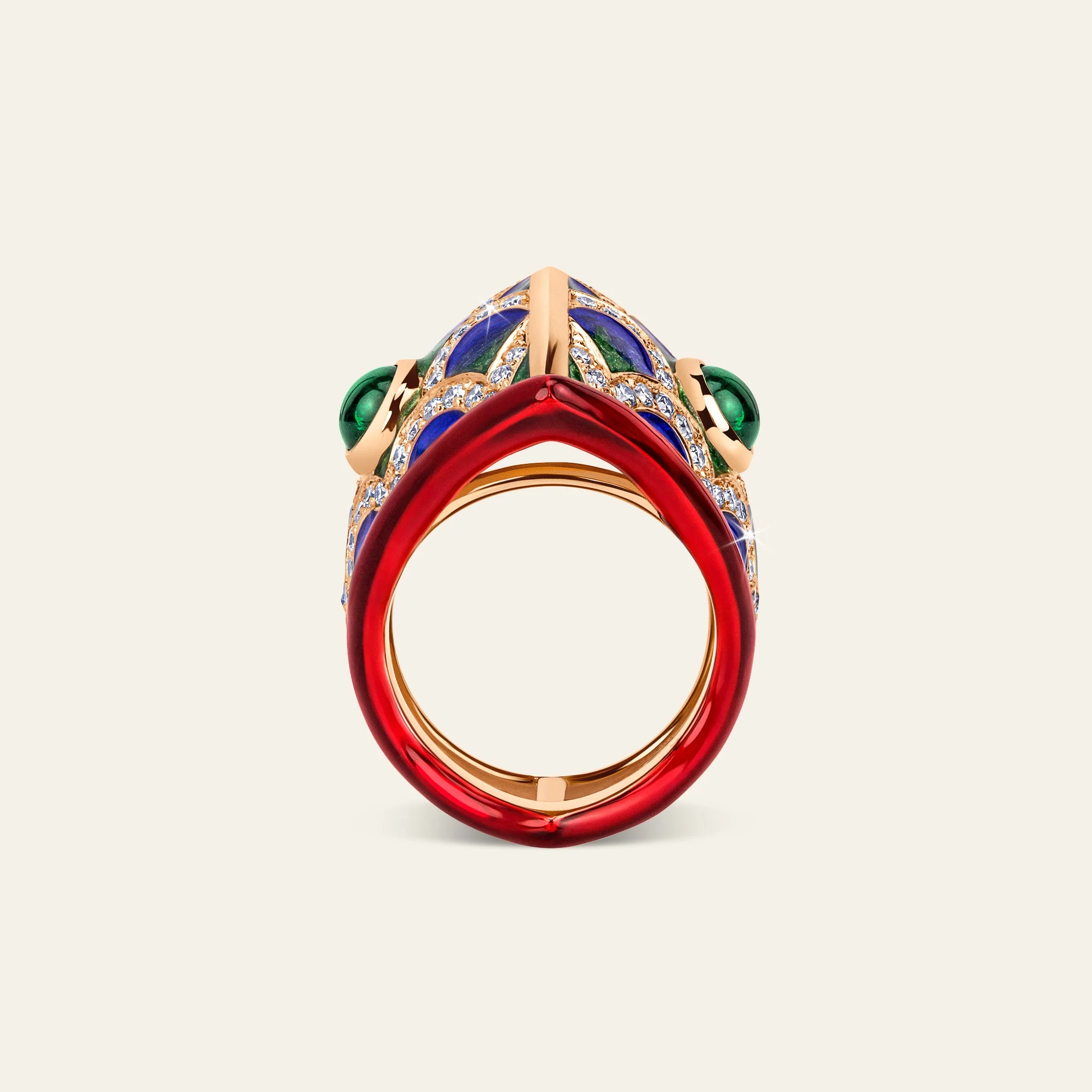 ジェイコブ ラッキー・ユー コレクション 鯉リング 着用画像