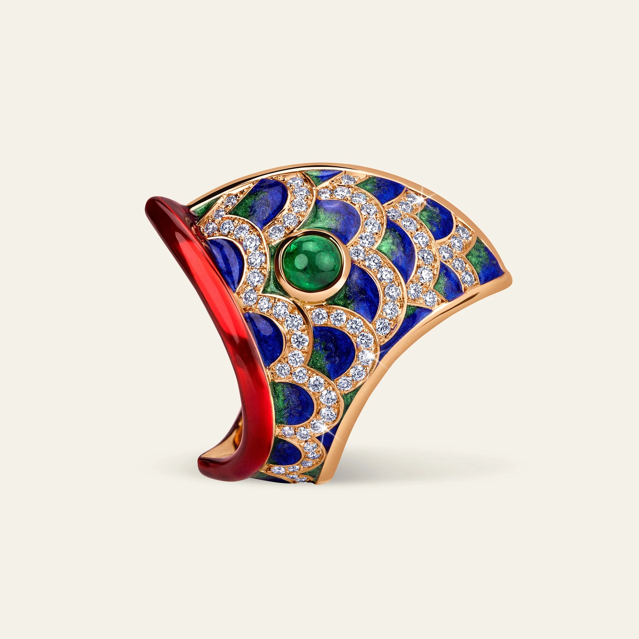 Jacob & Co. 18Kローズゴールド リング 着用イメージ