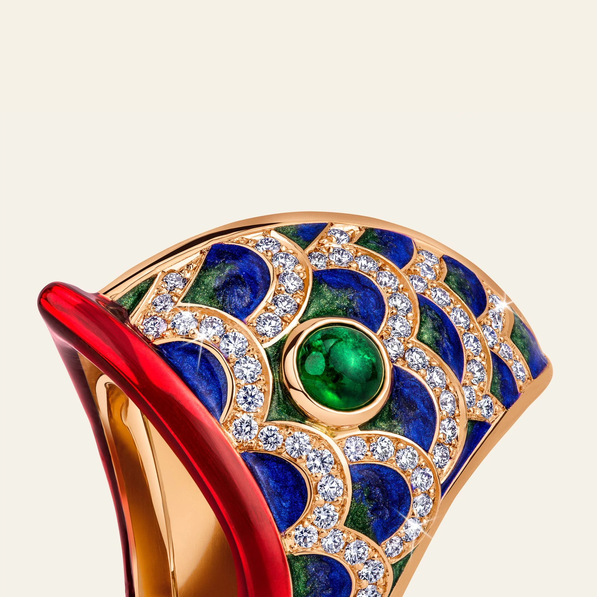 Jacob & Co. 18Kローズゴールド リング 着用イメージ