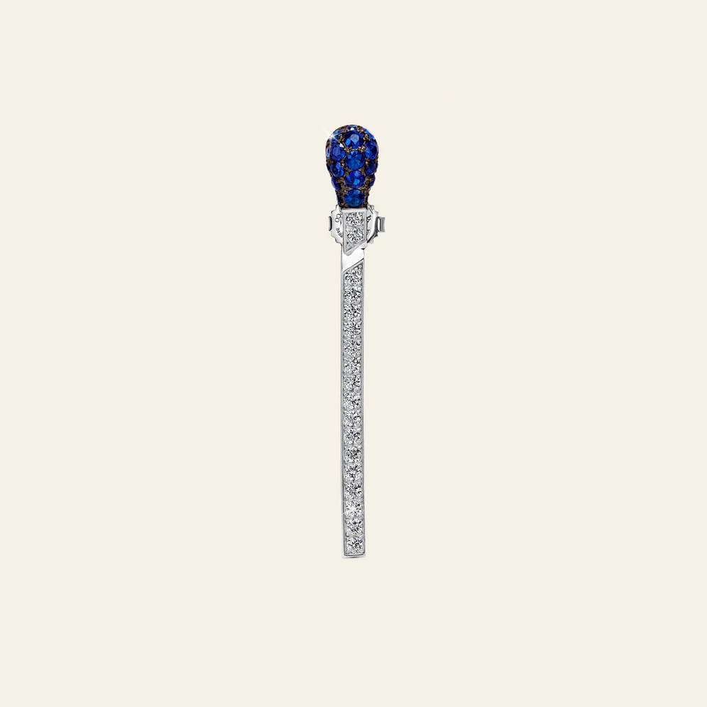 Jacob & Co. マッチ バングル 18Kホワイトゴールド サファイア＆ダイヤモンド