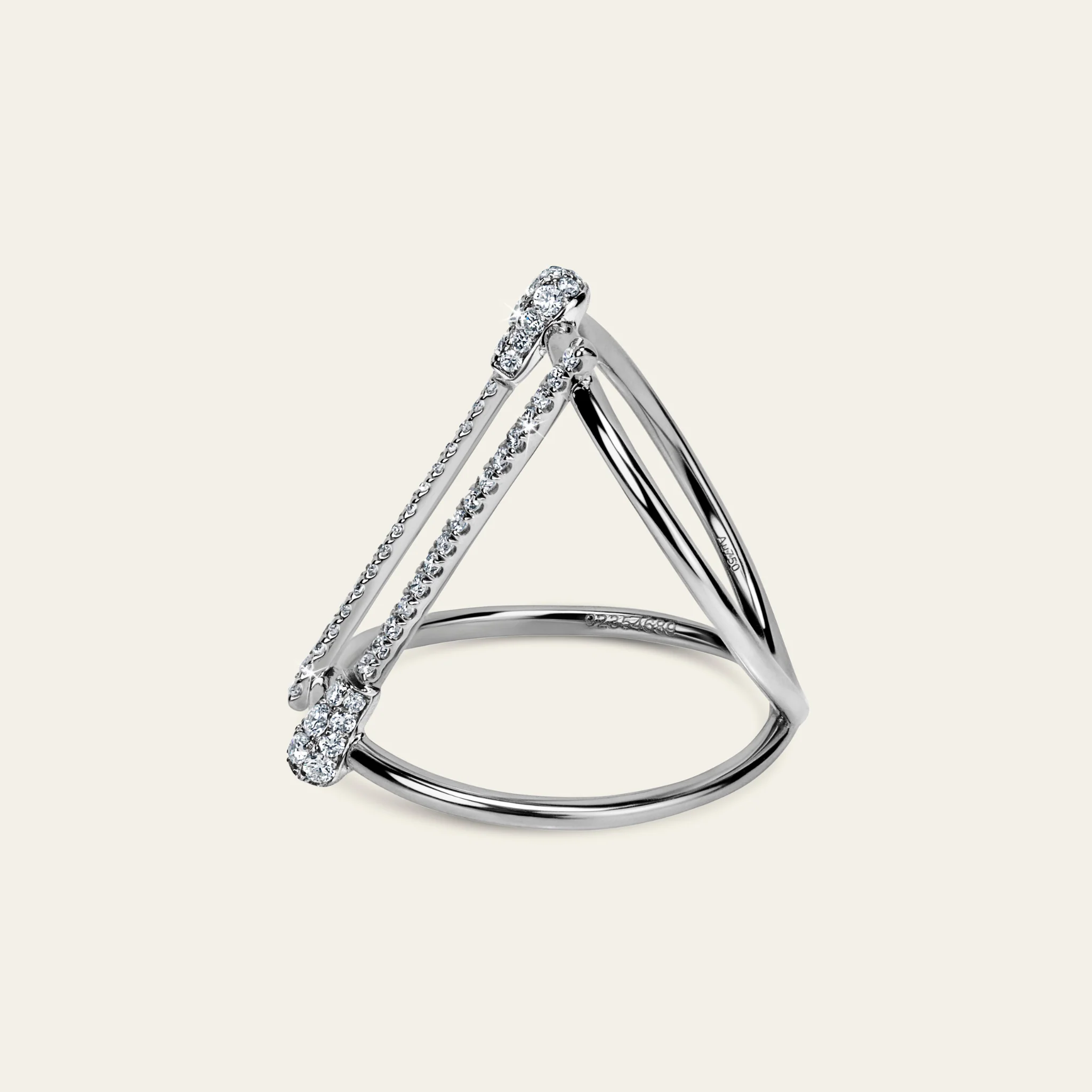 マッチ ダイヤモンド パヴェ セッティング ホワイトゴールド 詳細