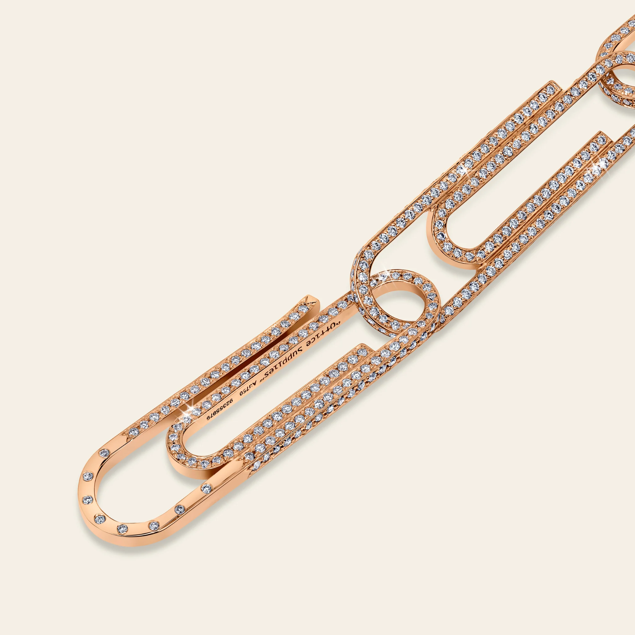 ジェイコブ オフィスサプライ コレクション 最高級ダイヤモンドブレスレット 着用画像