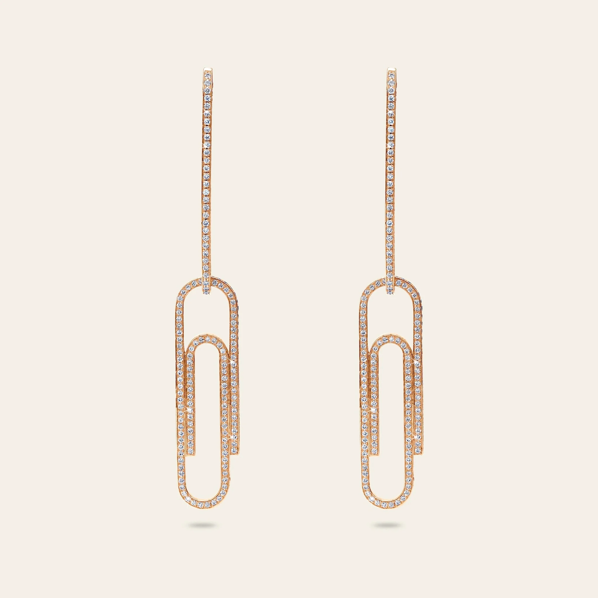 Jacob & Co. x Virgil Abloh オフィスサプライ フルパヴェダイヤモンド イヤリング