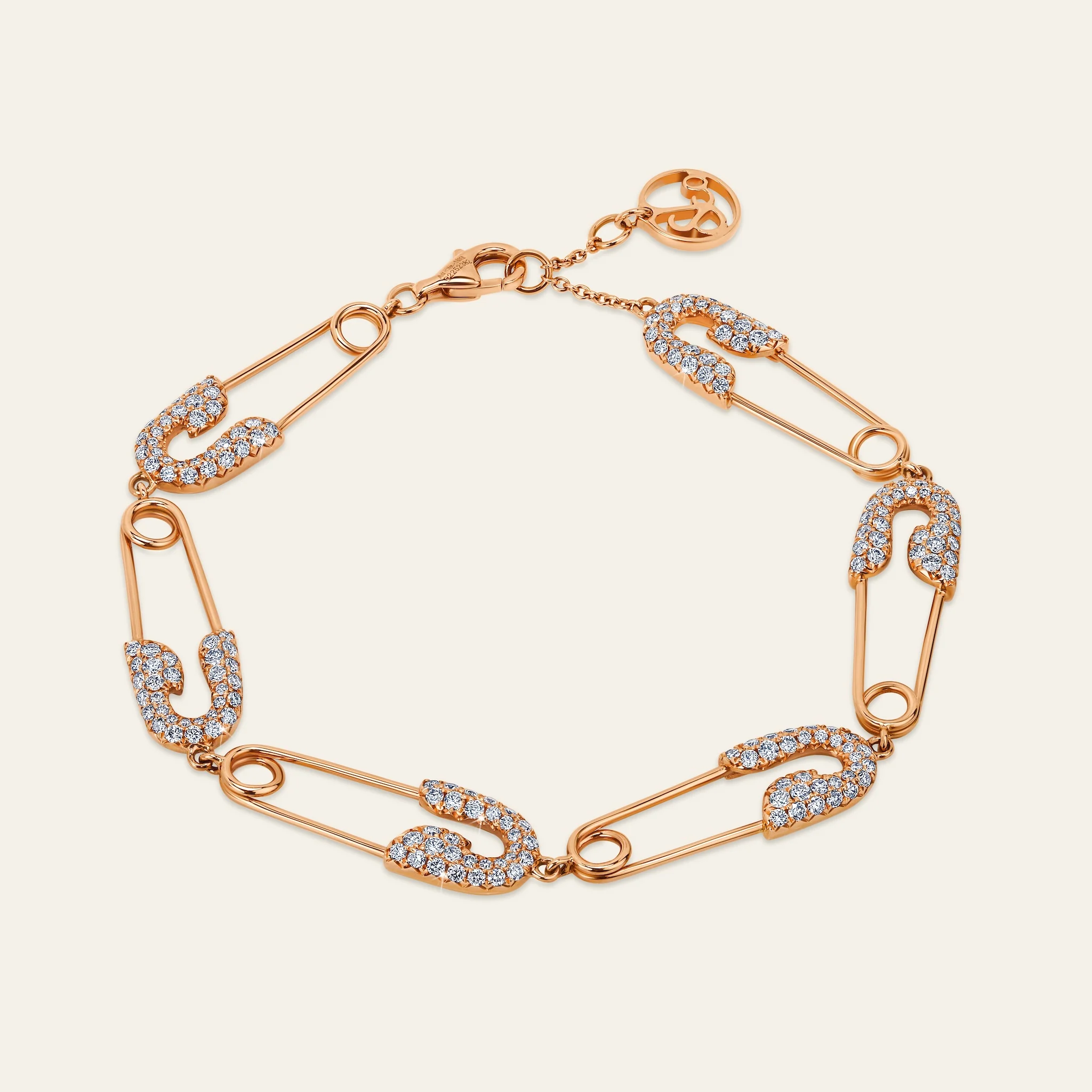 Jacob & Co. セキュラス ブレスレット 18Kローズゴールド ダイヤモンド 正面