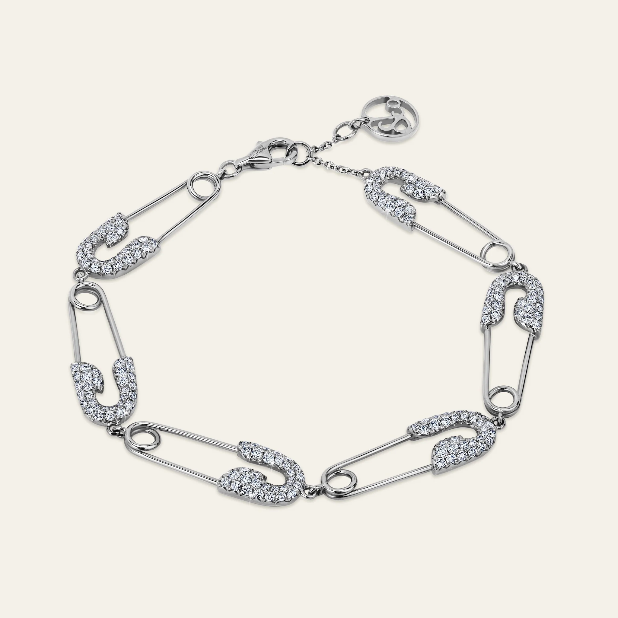 Jacob & Co. セキュラス ブレスレット 18Kホワイトゴールド ダイヤモンド 正面