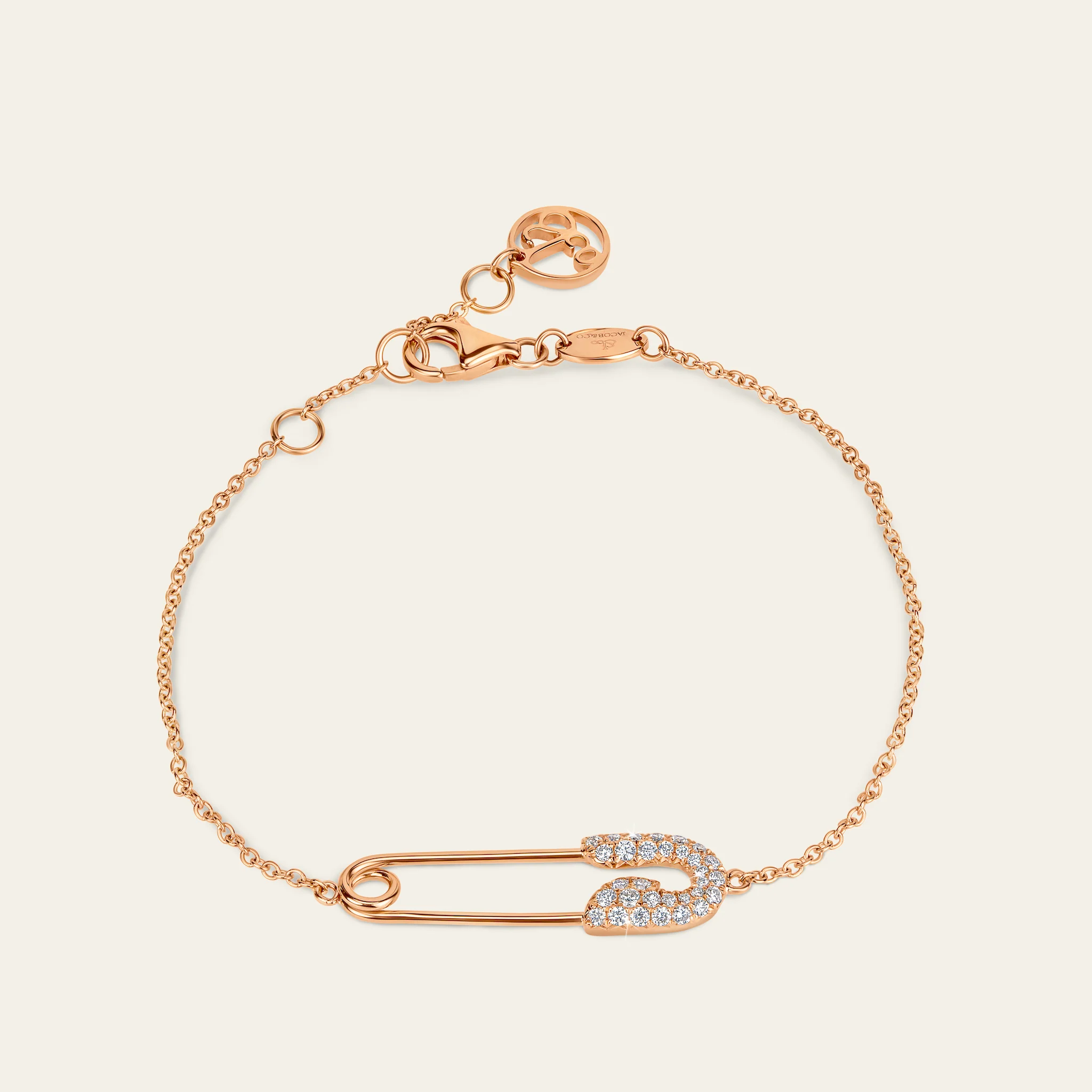 Jacob & Co. セキュラス ブレスレット 18Kローズゴールド ダイヤモンド 正面