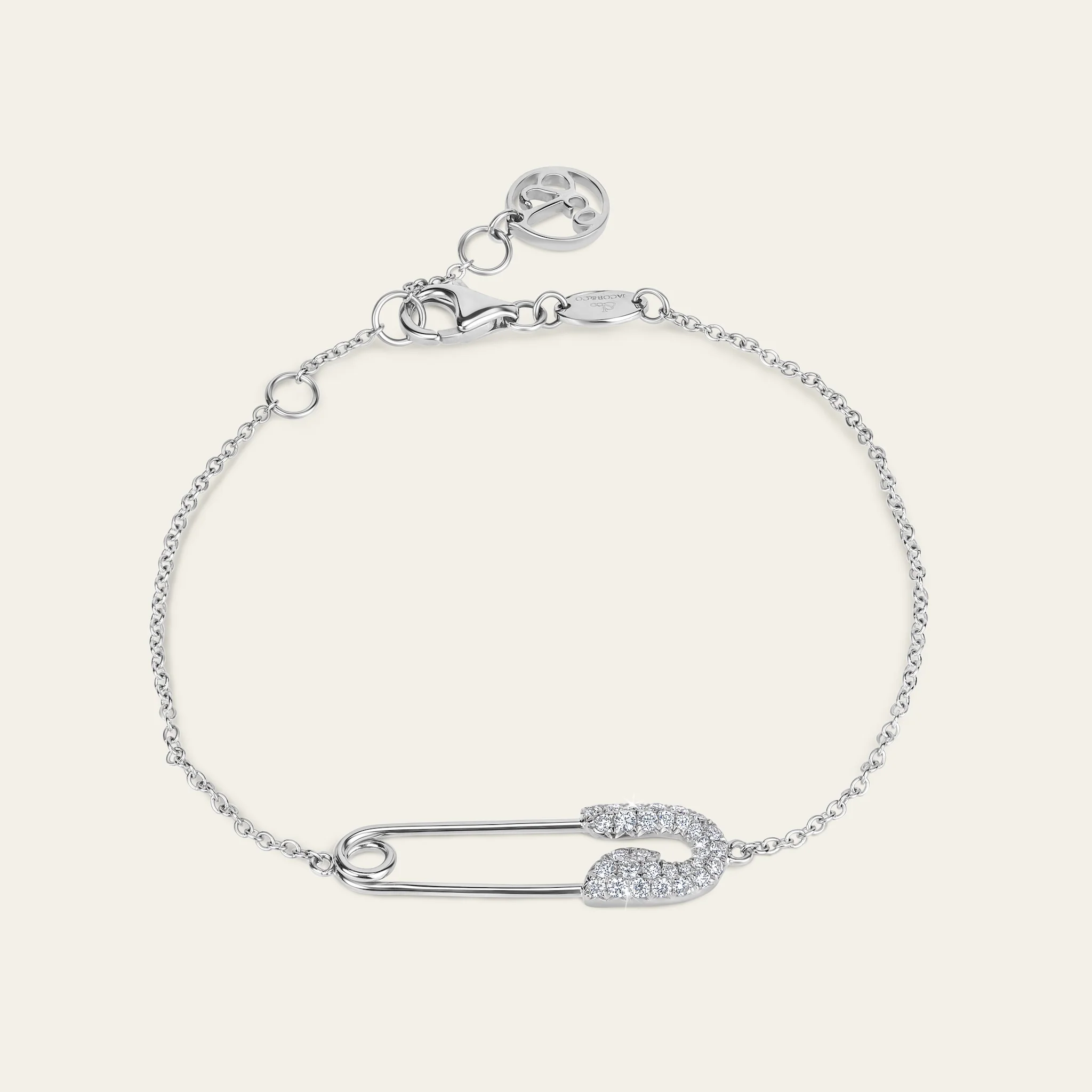 Jacob & Co. セキュラス ブレスレット 18Kホワイトゴールド ダイヤモンド 正面