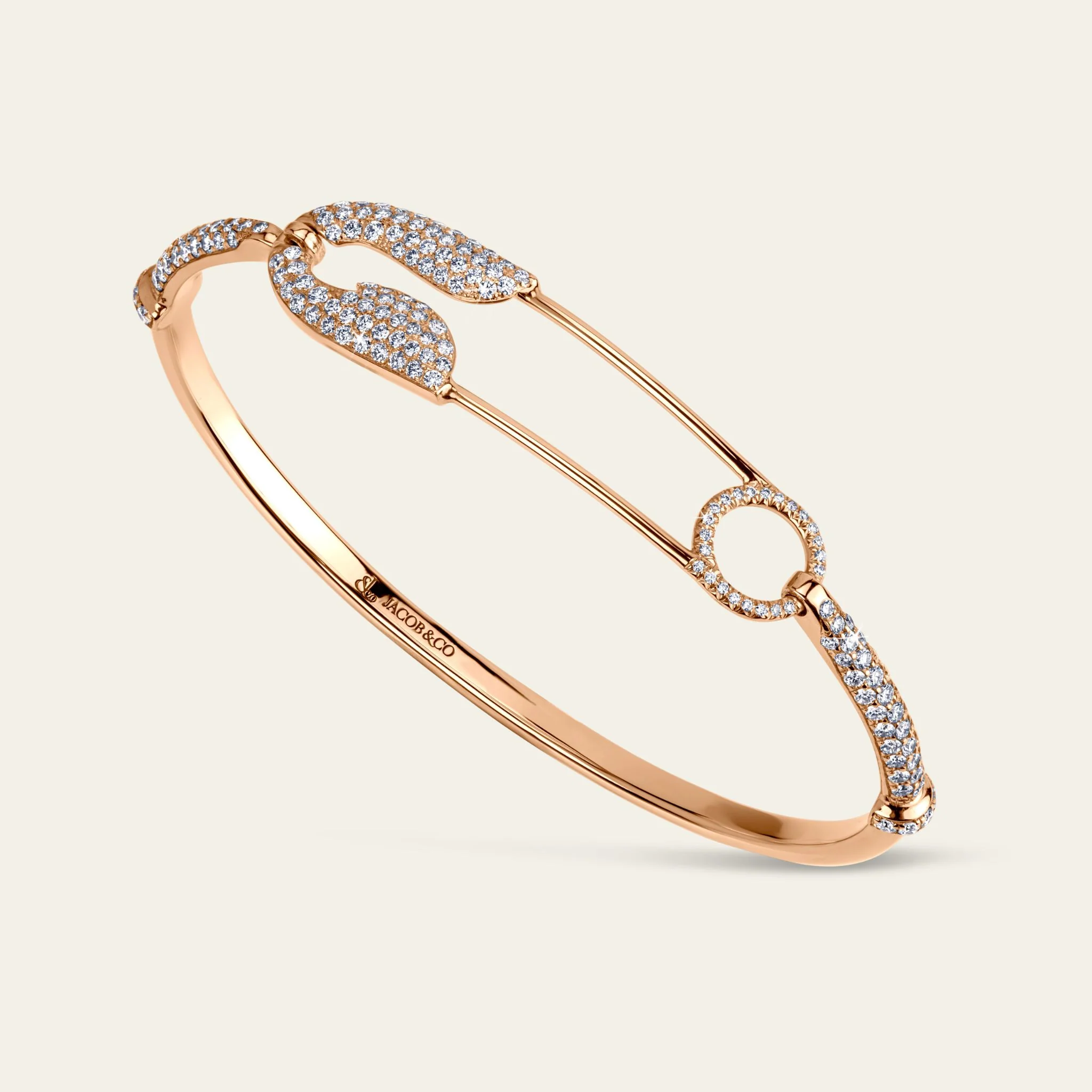 Jacob & Co. セキュラス ブレスレット 18Kローズゴールド ダイヤモンド 正面