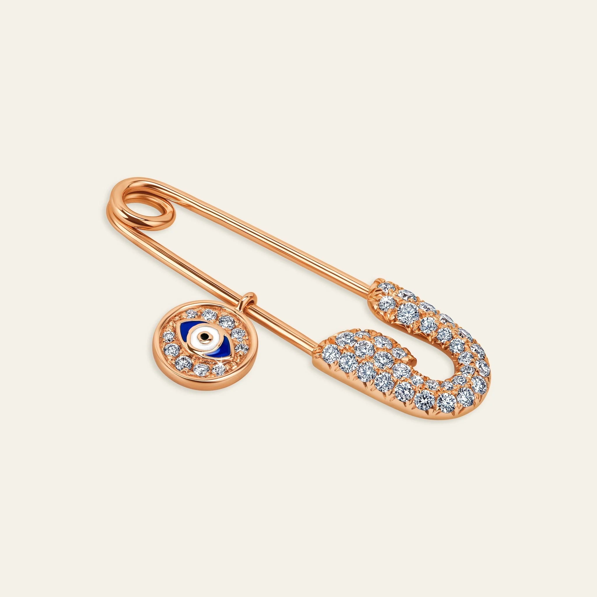 ジェイコブ セキュラス コレクション ローズゴールド ピンバッジ 着用画像