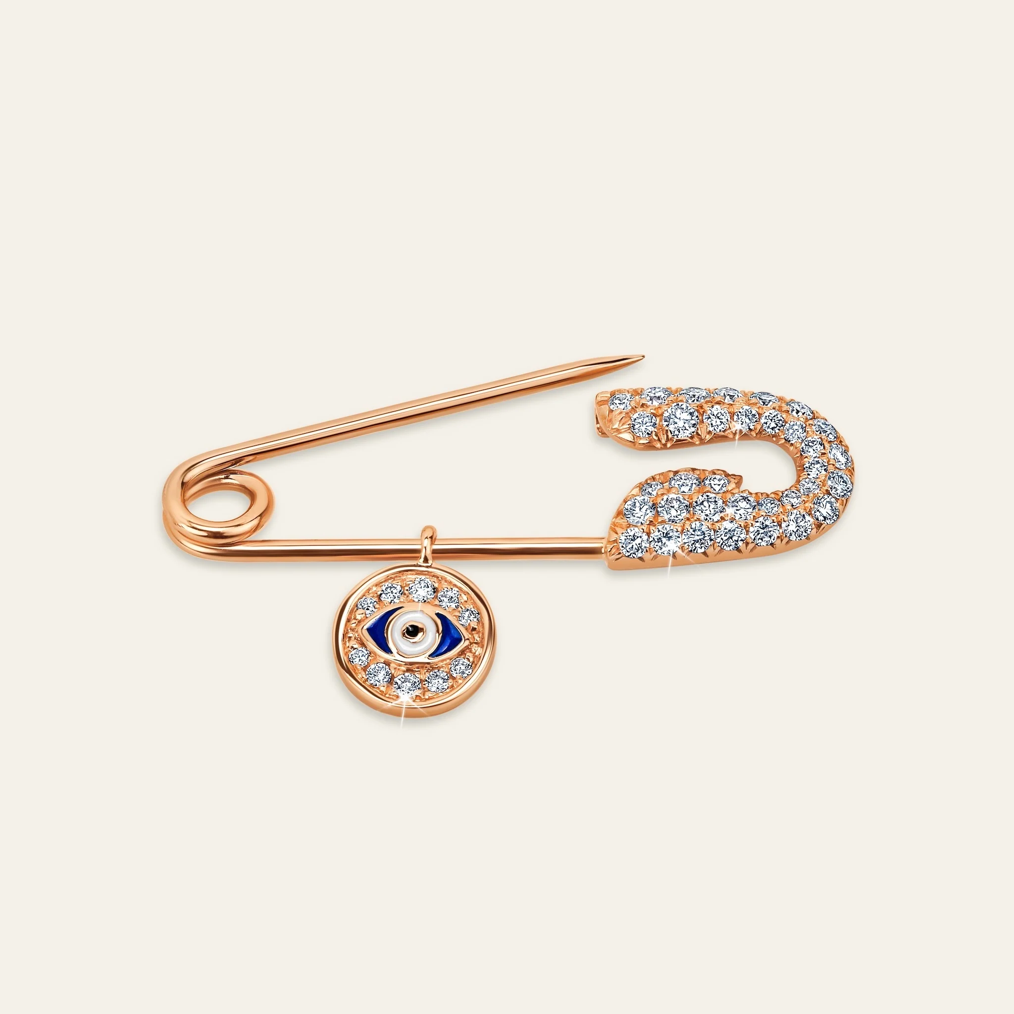 Jacob & Co. 18Kローズゴールド ダイヤモンド ピン 着用イメージ