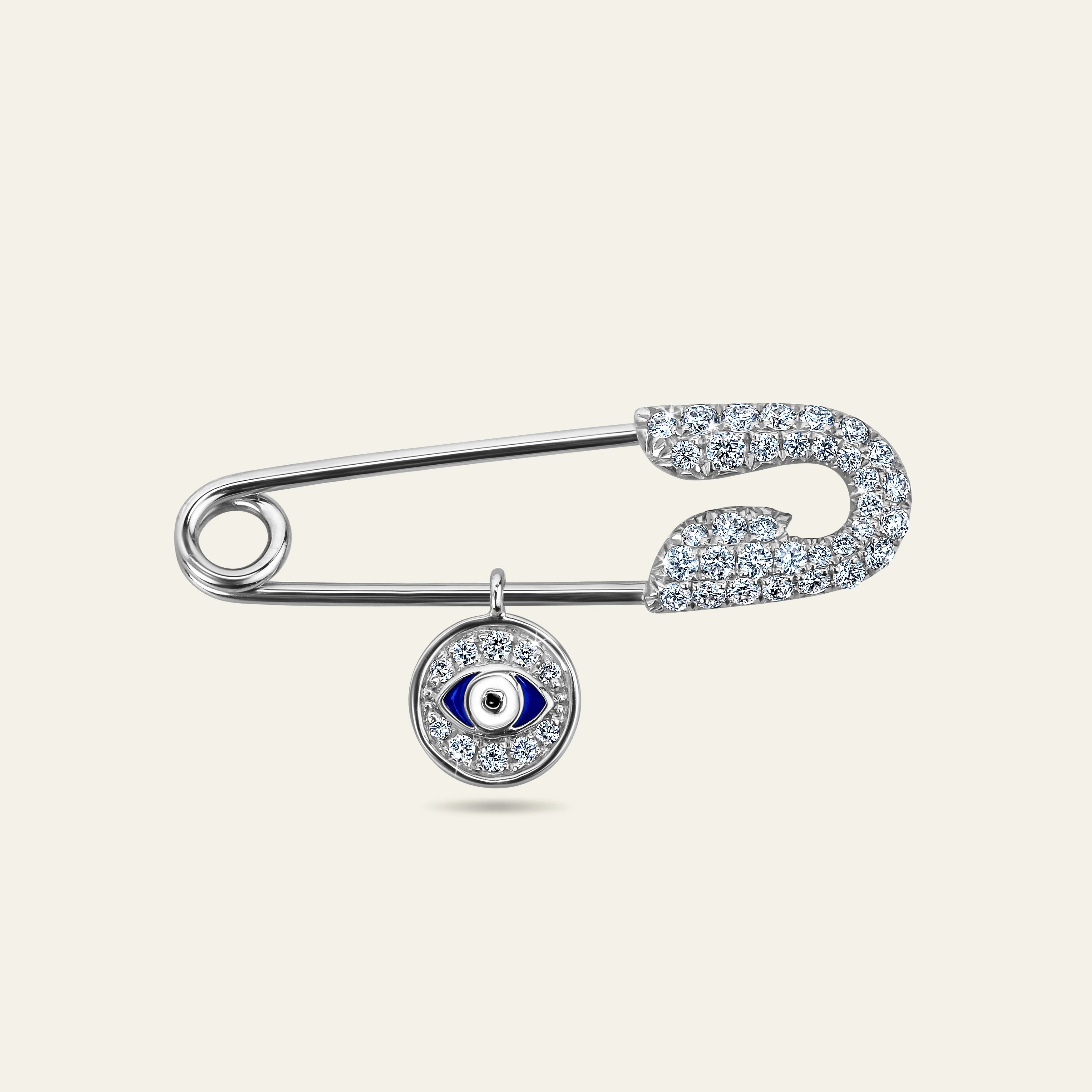 Jacob & Co. セキュラス ピン 18Kホワイトゴールド ダイヤモンド 正面