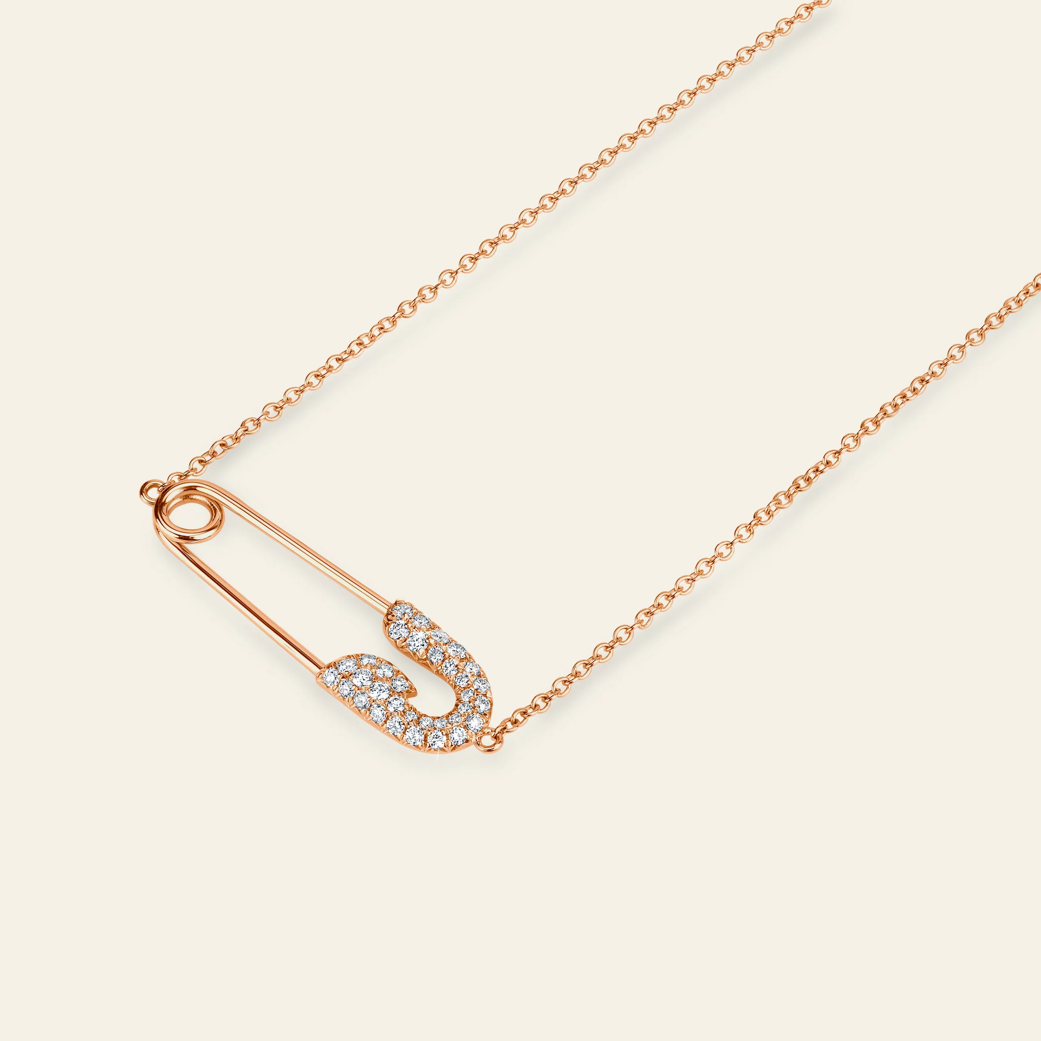 ジェイコブ セキュラス コレクション ローズゴールド ネックレス 着用画像