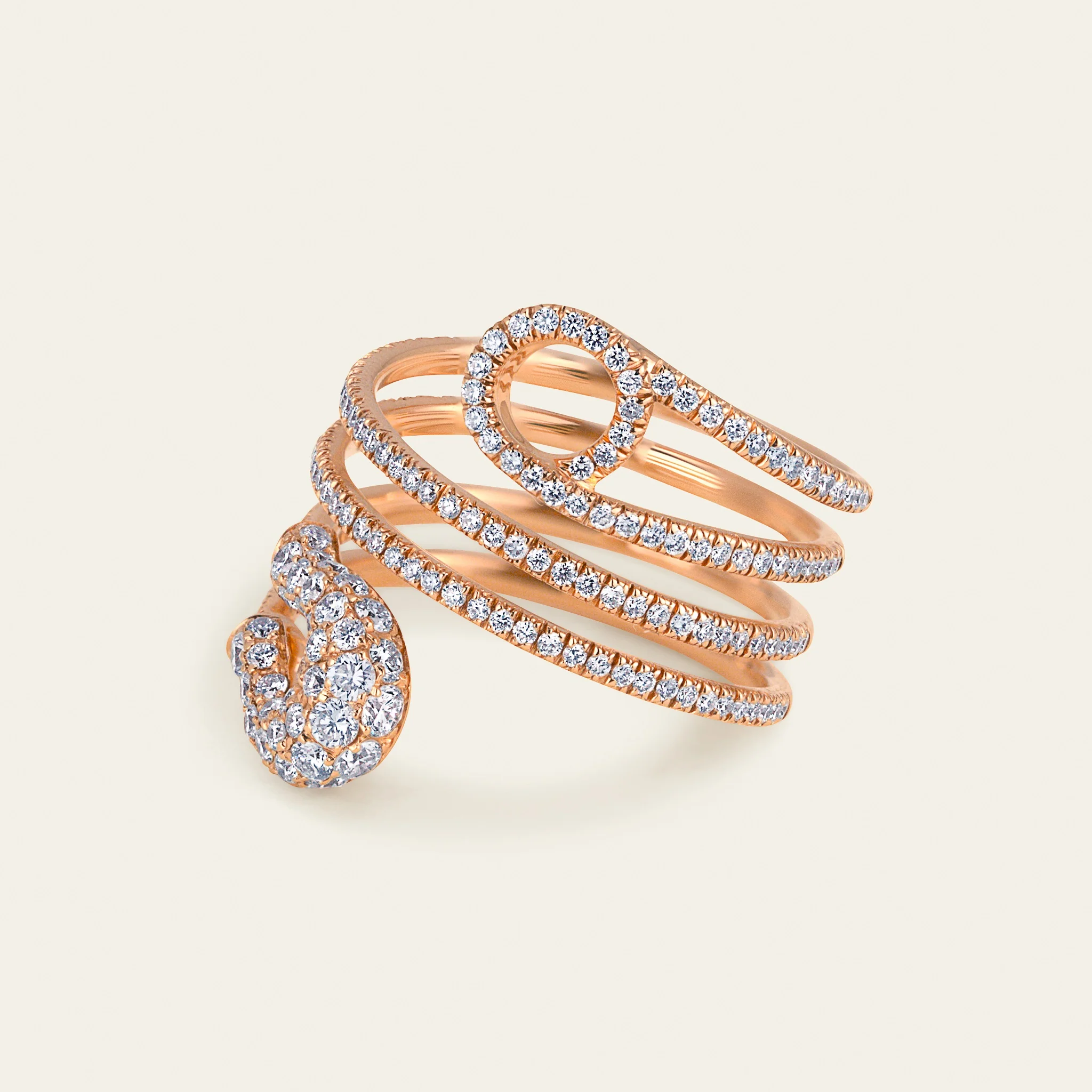 セキュラス ダイヤモンド パヴェセッティング 18KRG デザイン詳細