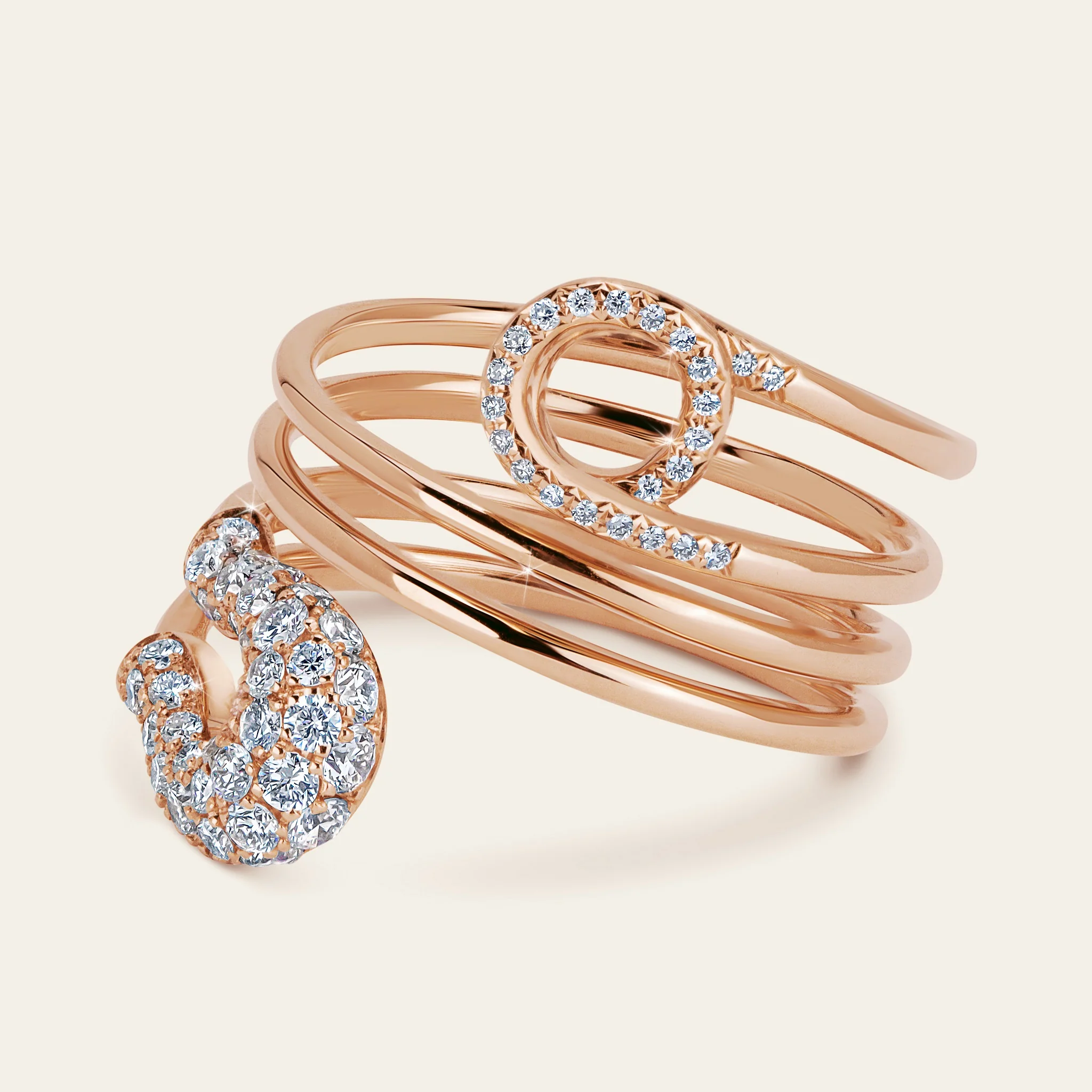 セキュラス ダイヤモンド パヴェセッティング 18KRG デザイン詳細