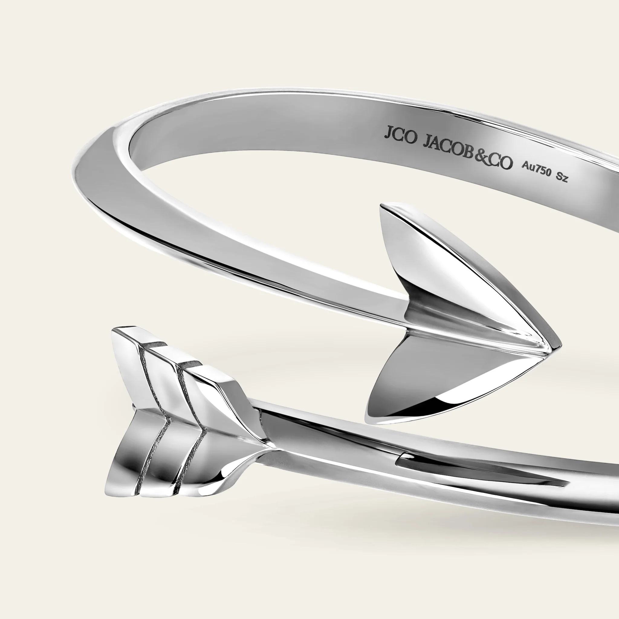 スーパーアロー ブレスレット 18KWG 拡大詳細