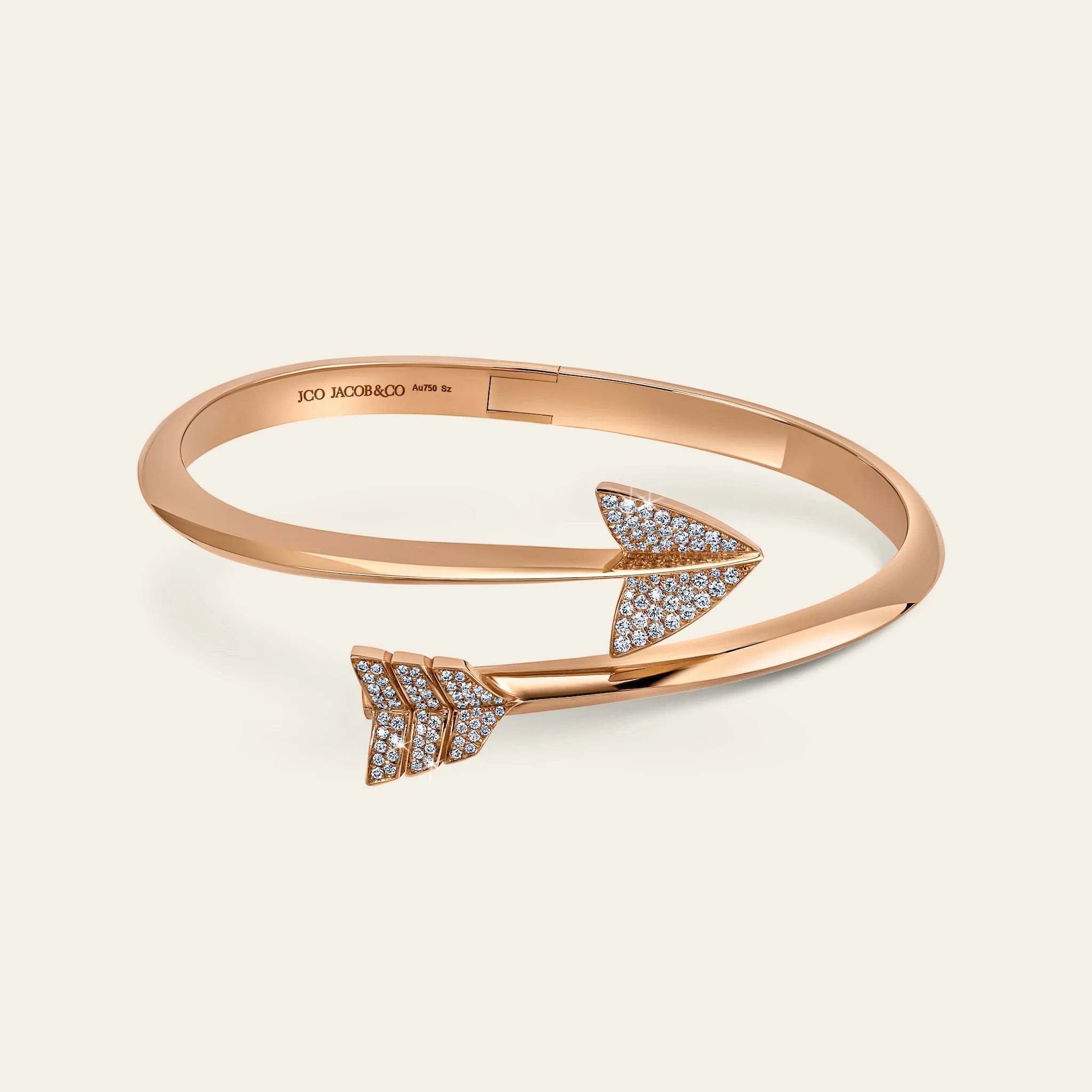 Jacob & Co. スーパーアロー ブレスレット 18Kローズゴールド ダイヤモンド 正面