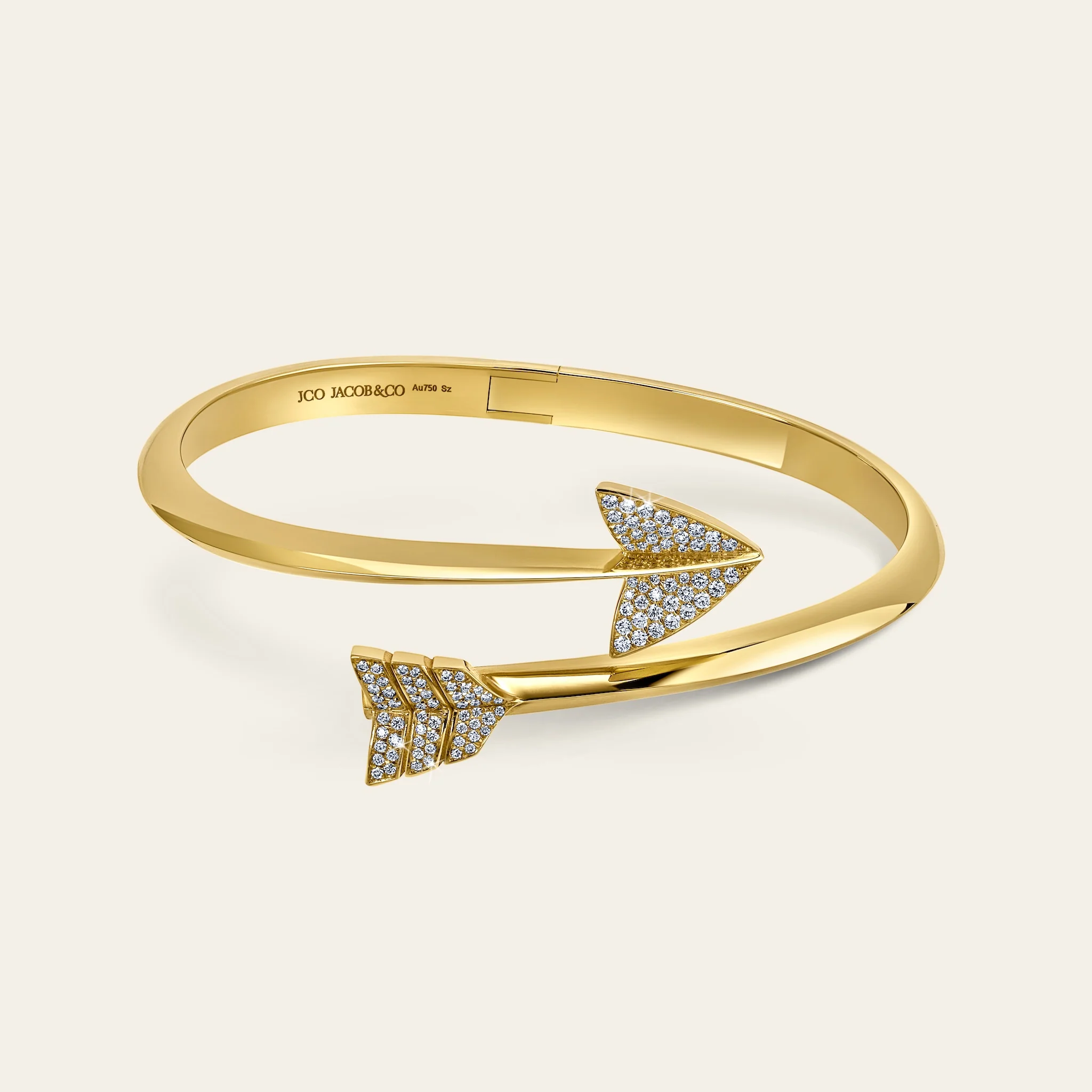 Jacob & Co. スーパーアロー ブレスレット 18Kイエローゴールド ダイヤモンド 正面
