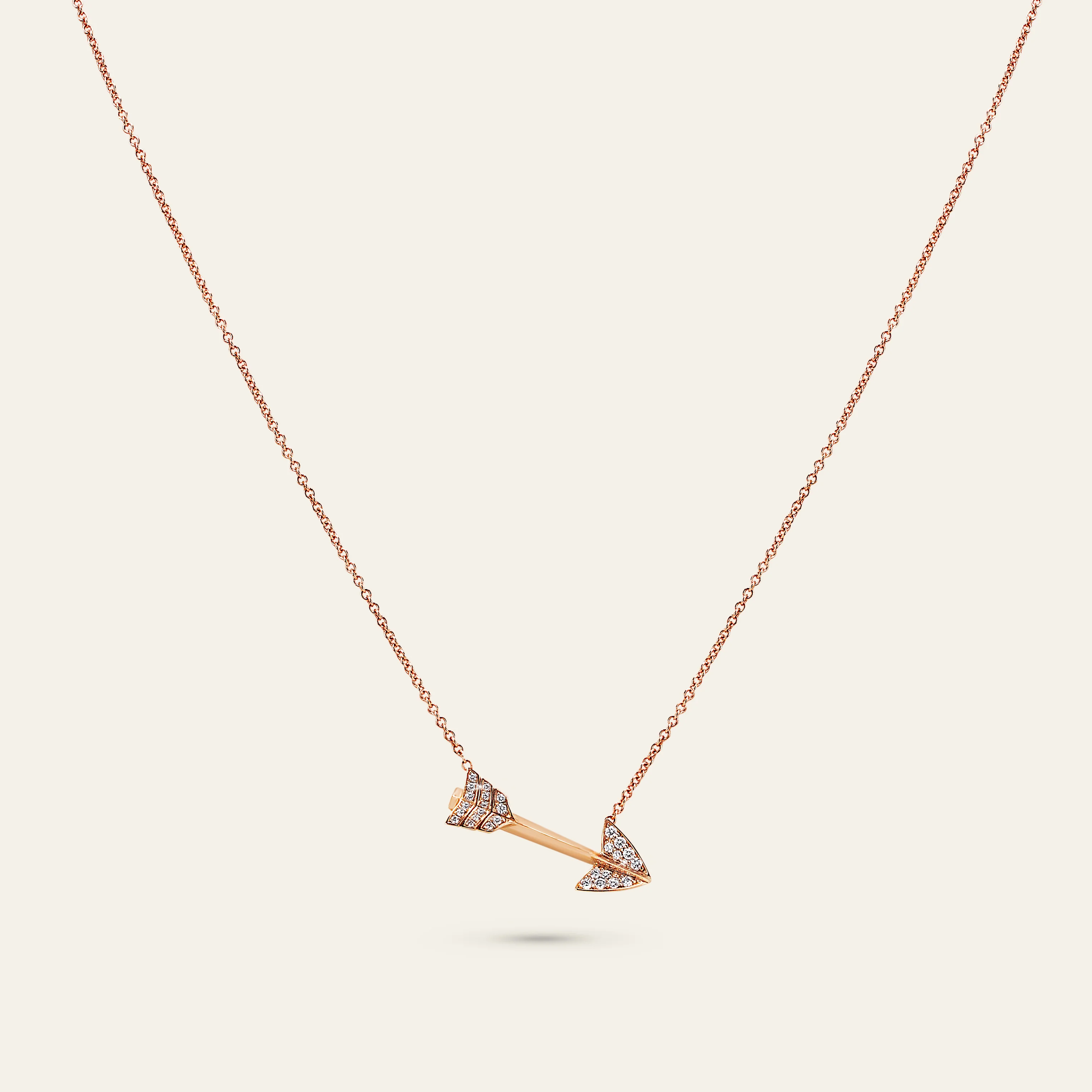 Jacob & Co. スーパーアロー ペンダント 18Kローズゴールド ダイヤモンド 正面