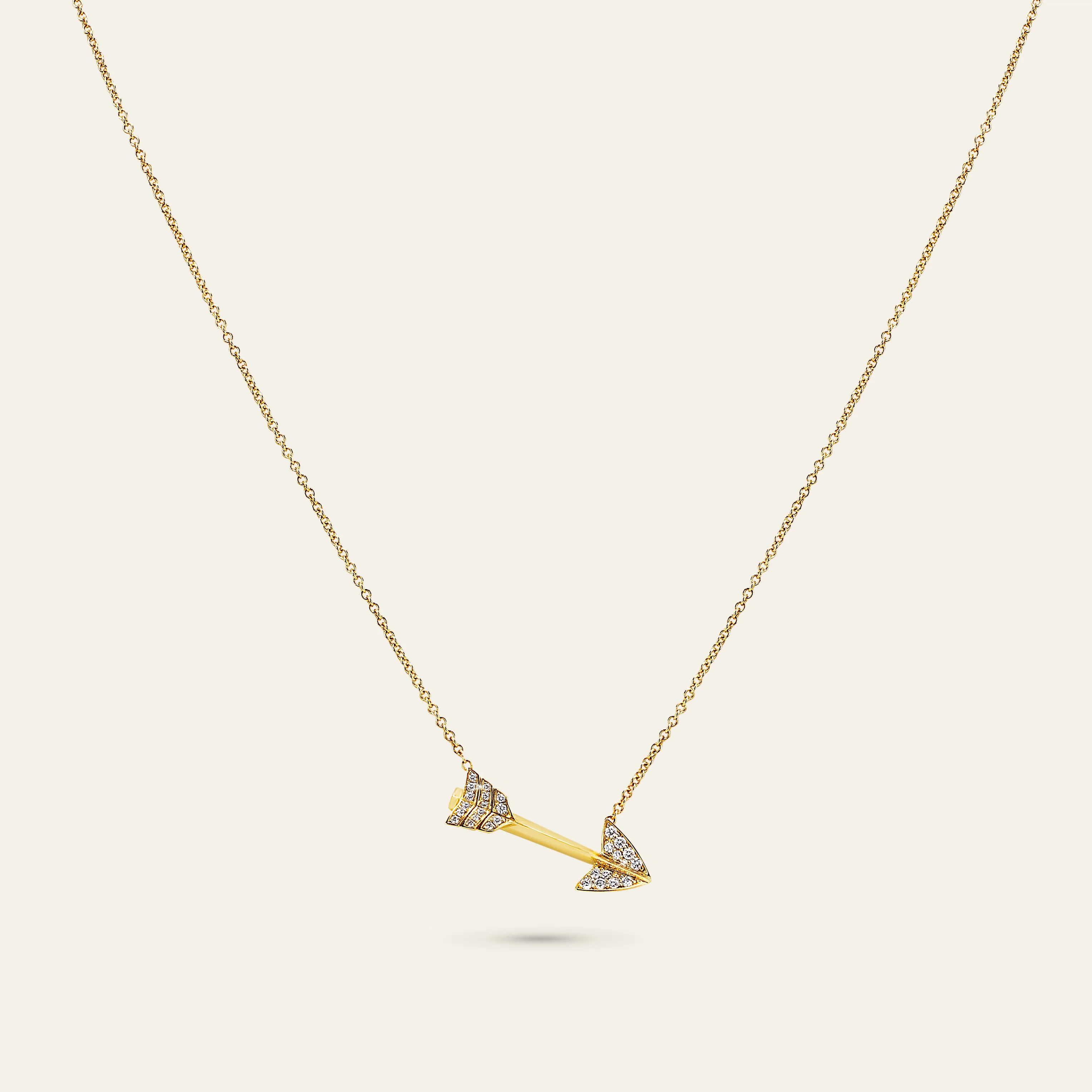 Jacob & Co. スーパーアロー ペンダント 18Kイエローゴールド ダイヤモンド 正面