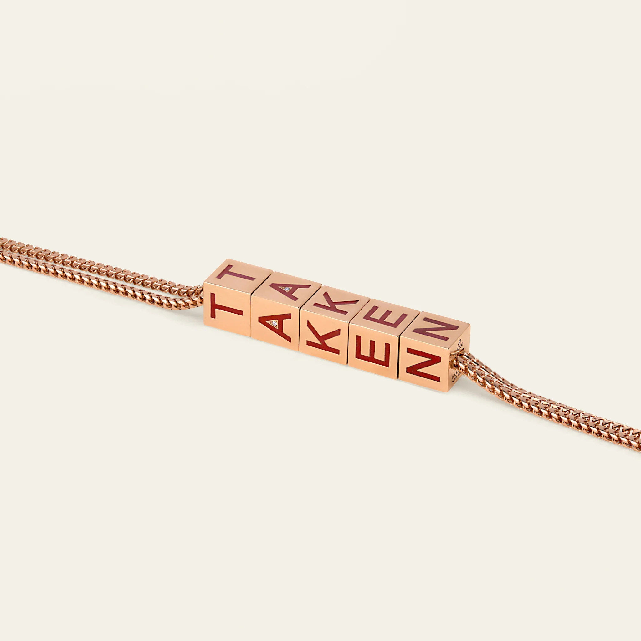 ジェイコブ テイクン ネックレス 18KRG スタイル写真