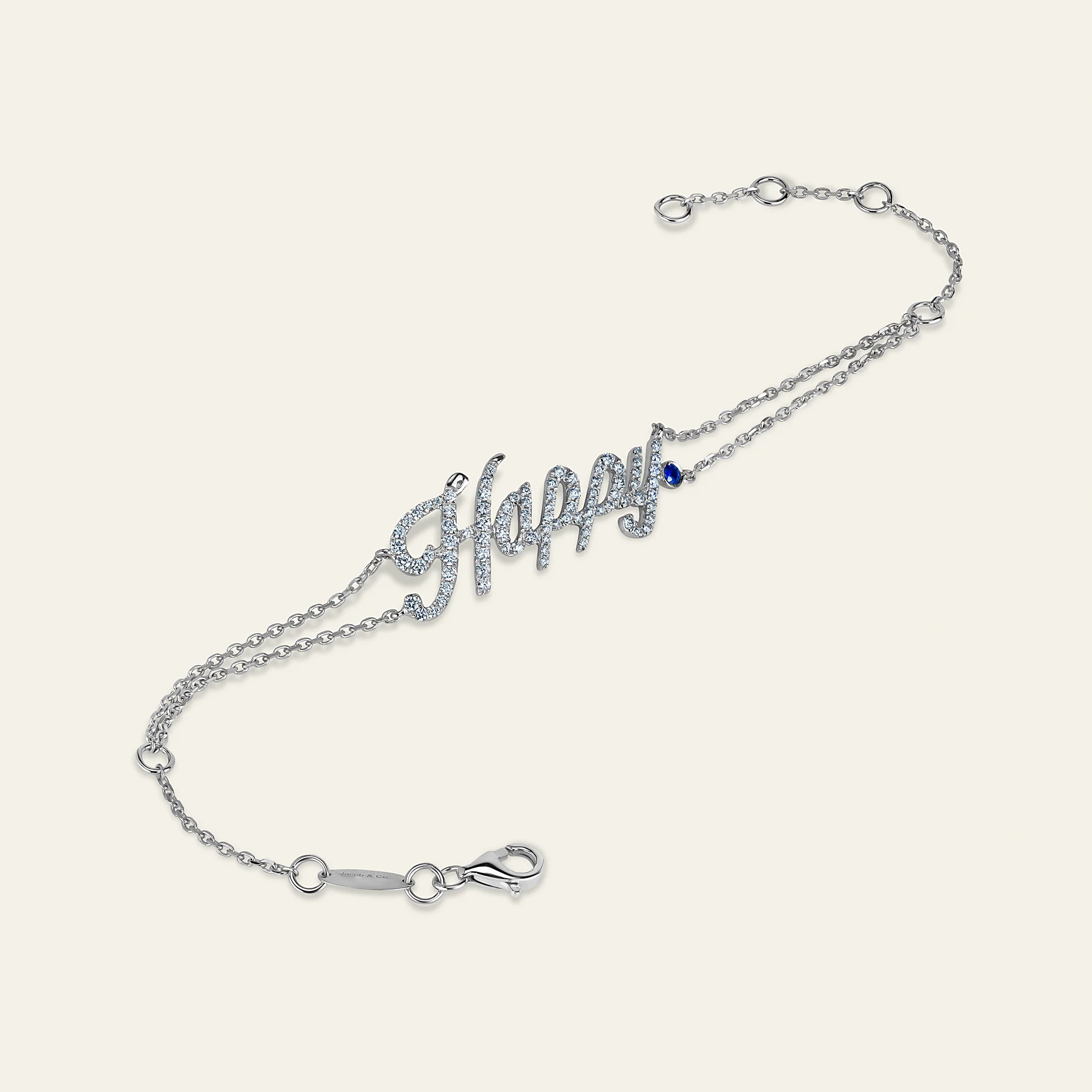 幸福の言葉を刻んだダイヤモンド・ジュエリー詳細