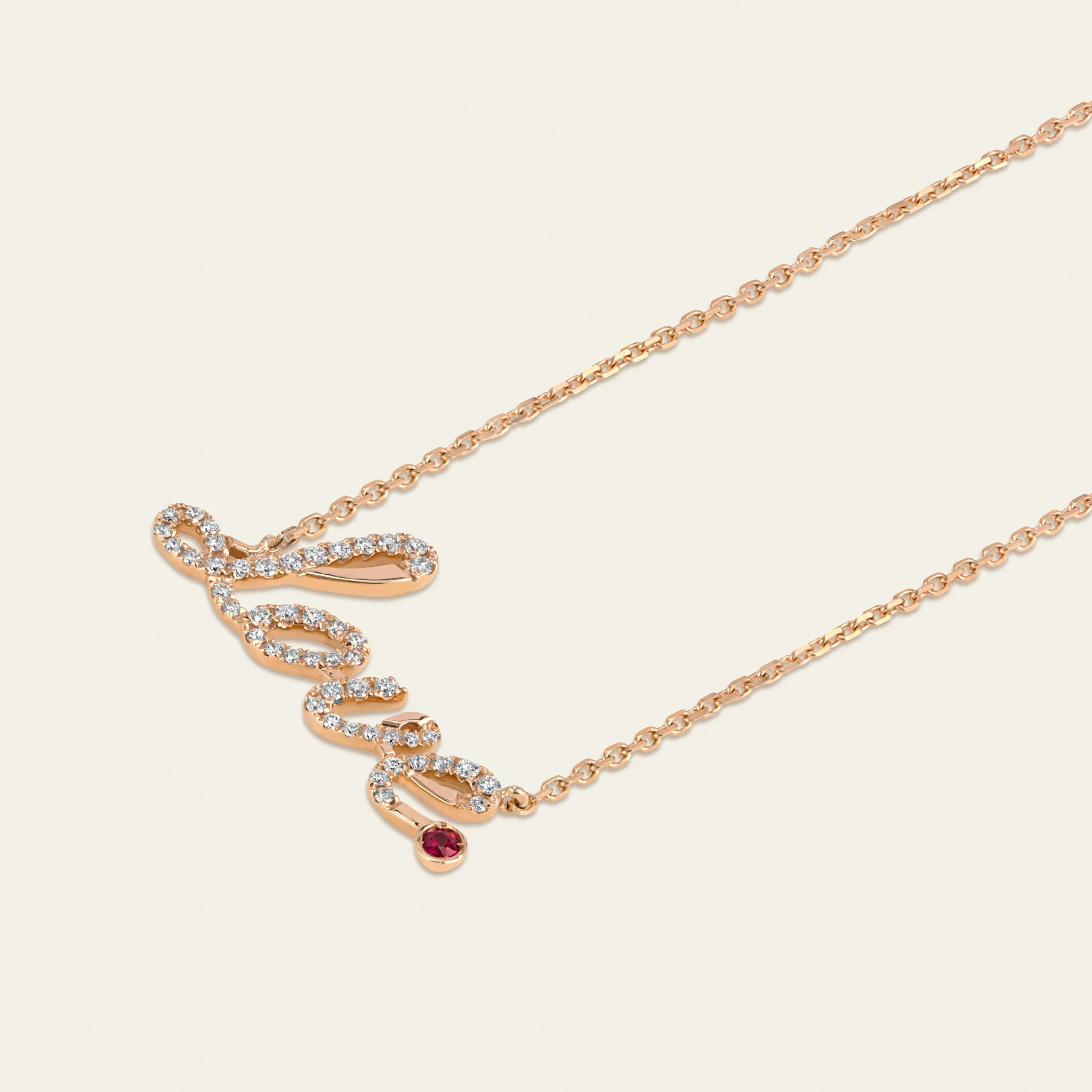 ジェイコブ ユー・アー・ユー ネックレス 18KRG 手元・首元コーディネート