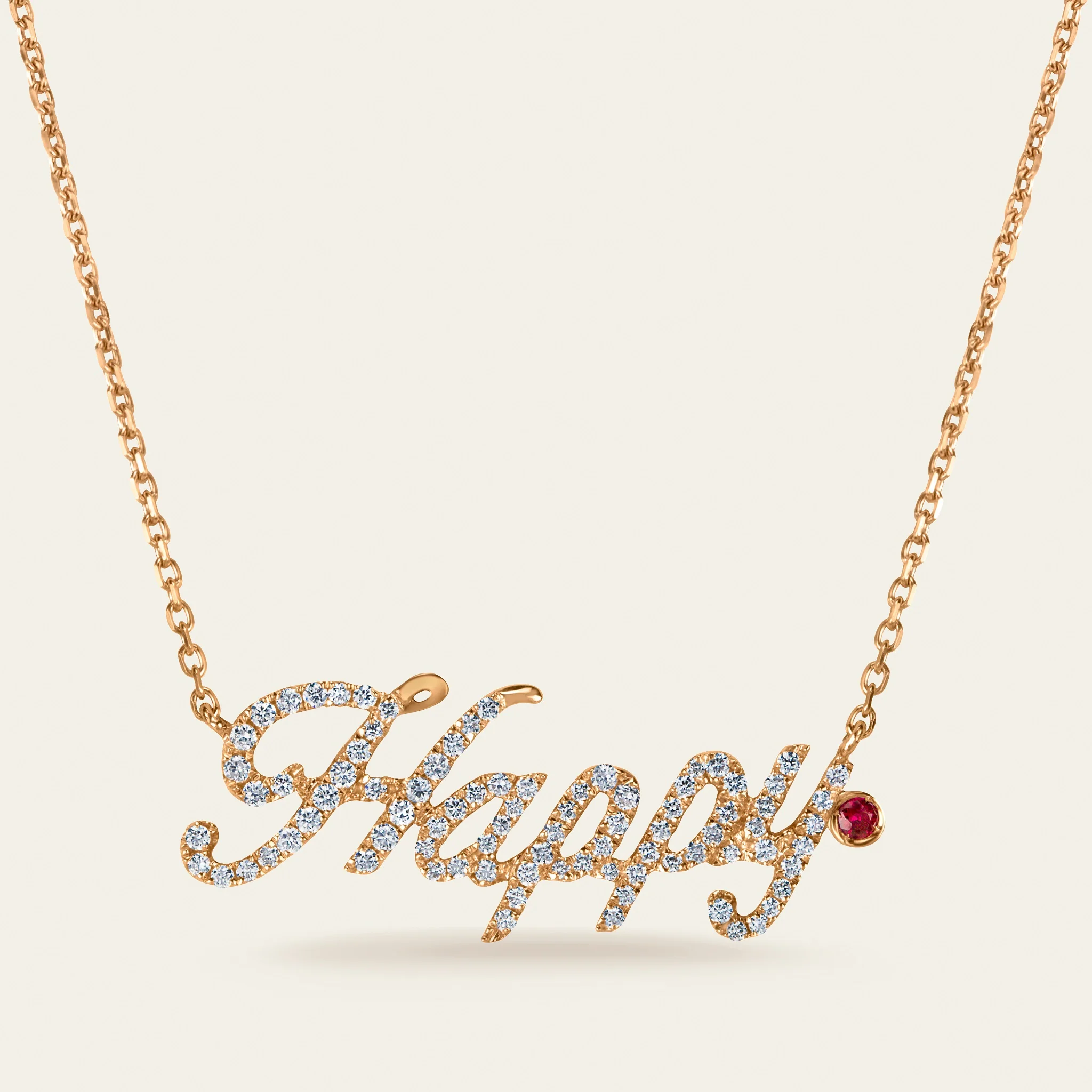 Jacob & Co. ユー・アー・ユー HAPPY ダイヤモンド ネックレス 18Kホワイトゴールド